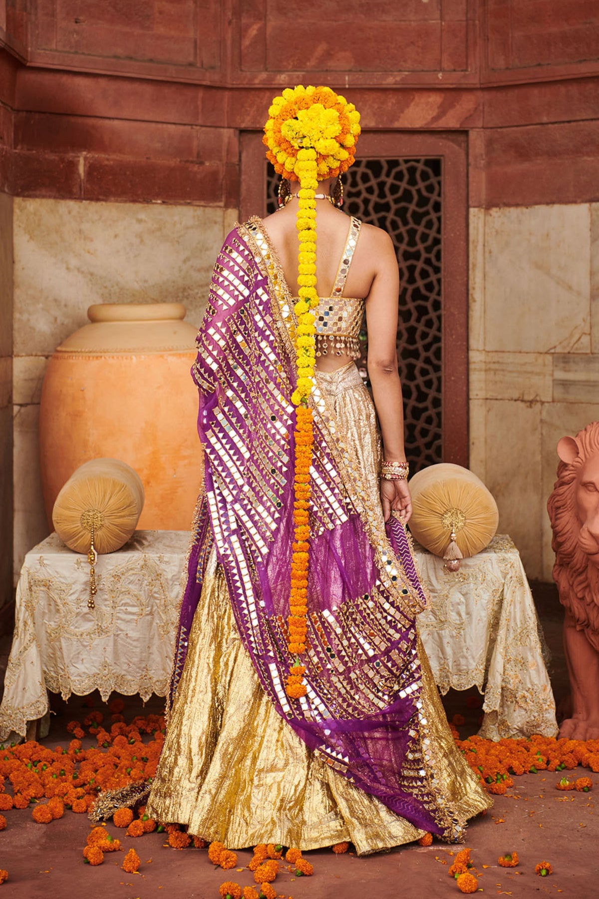 Chandi Sona Halftone Lehenga Set