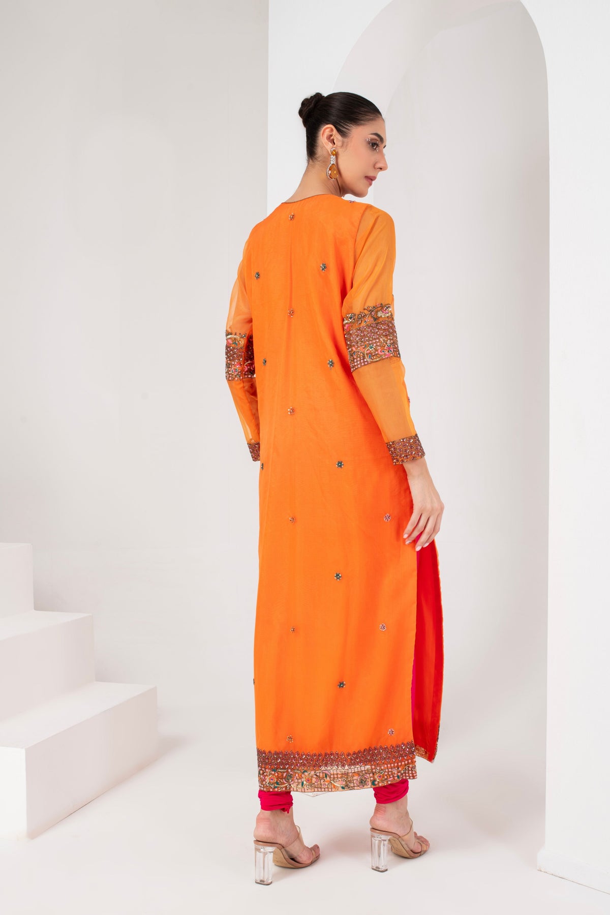 Orange Kurta Set