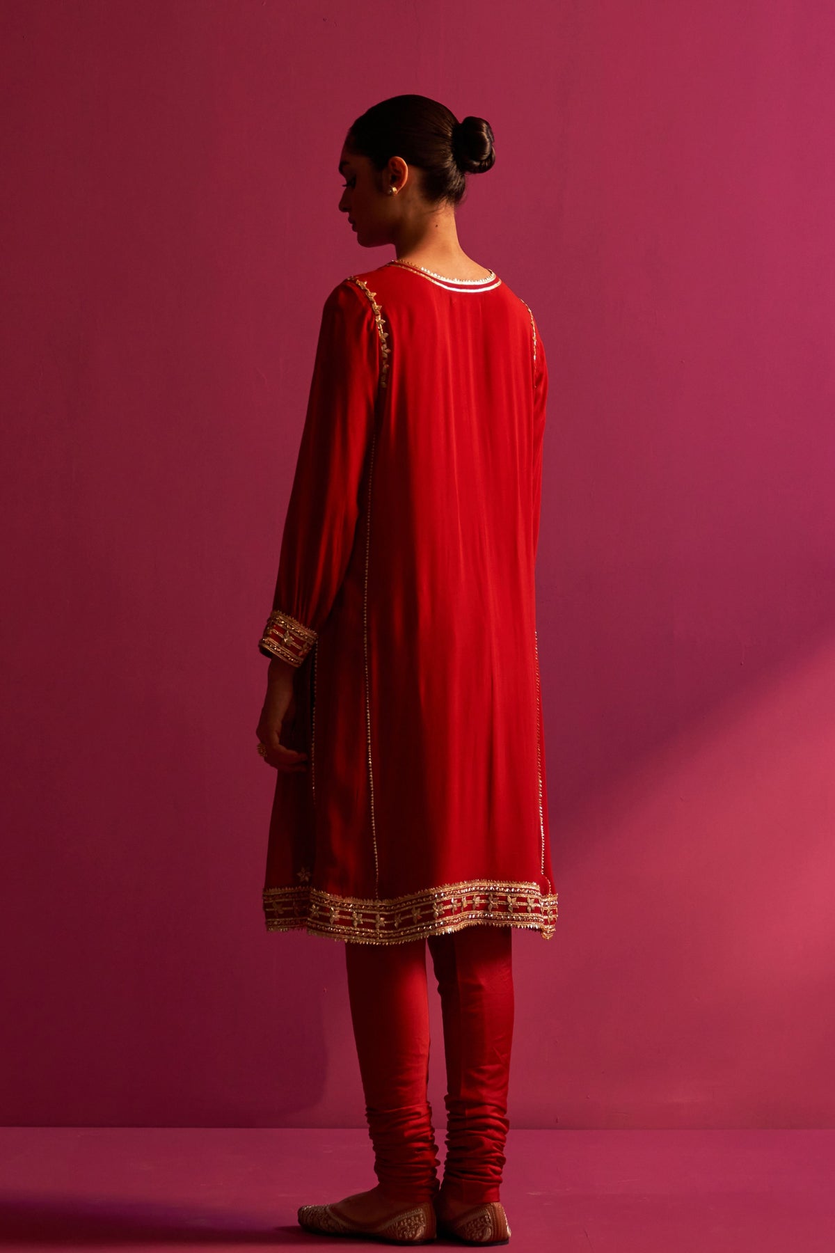 Zahira Kurta Set In Maroon