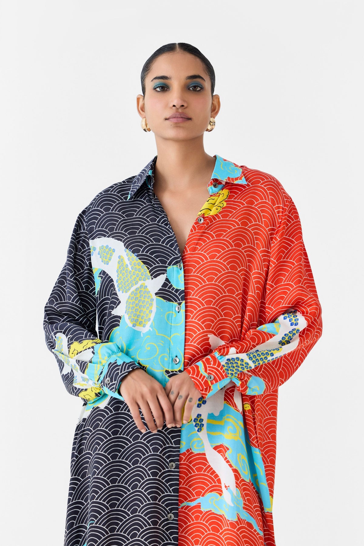 Koi Shirt Dress