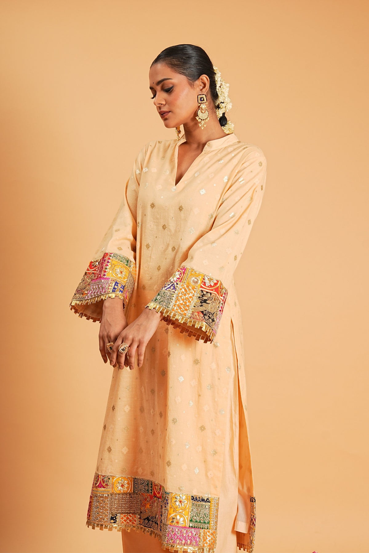 Peach Kurta Set