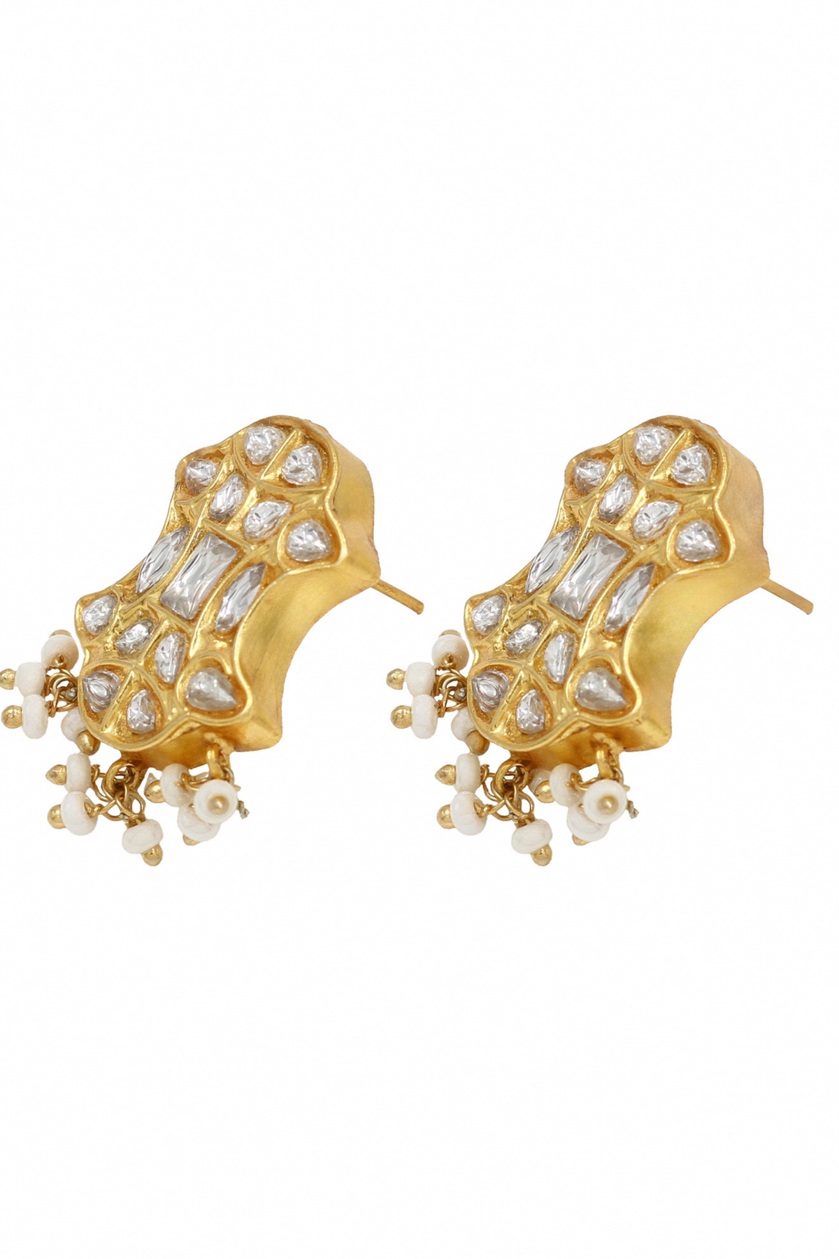 Royal Charm Kundan Studded Earrings.