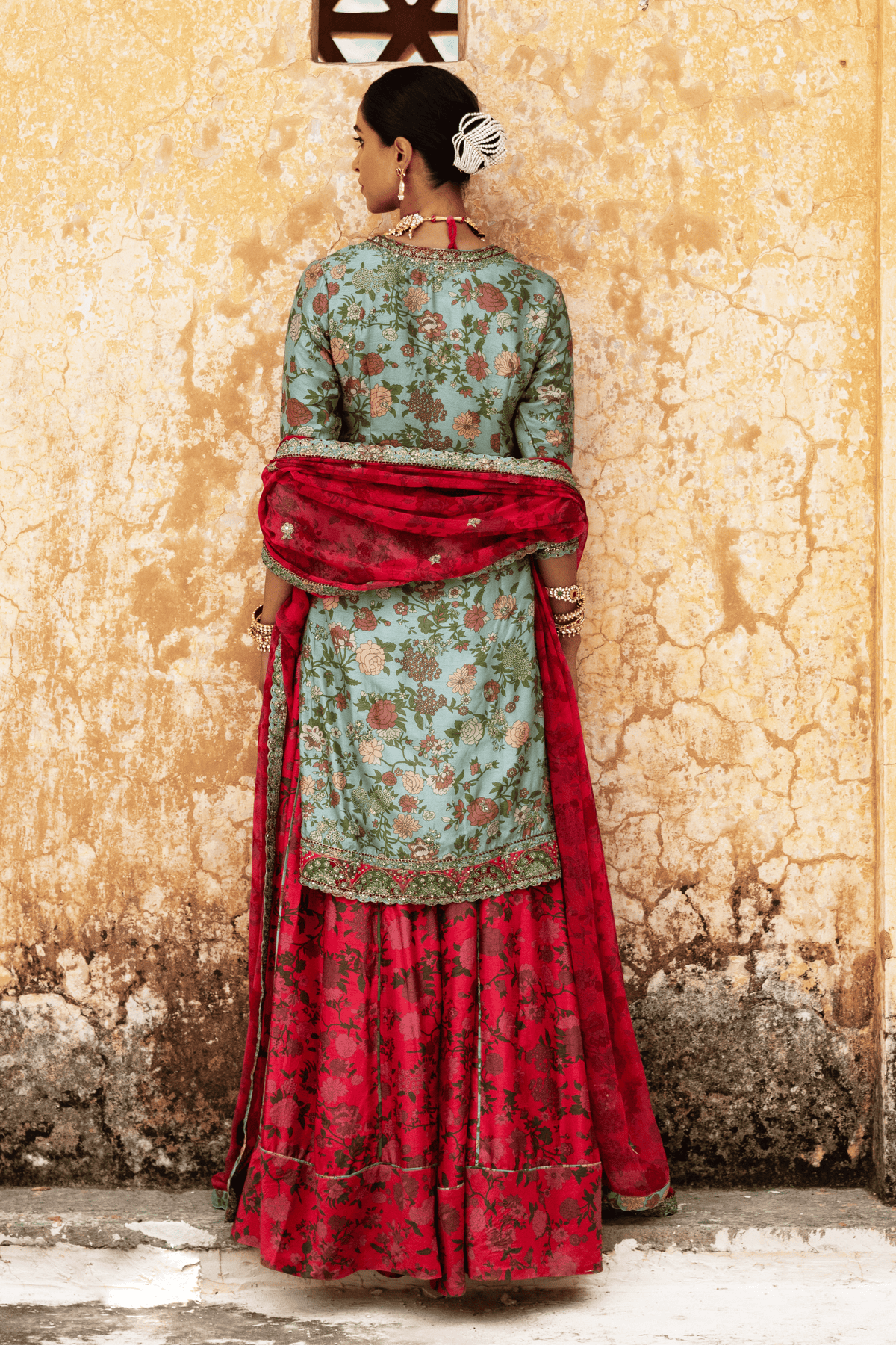 Mul Silk Regal Bridal Sharara