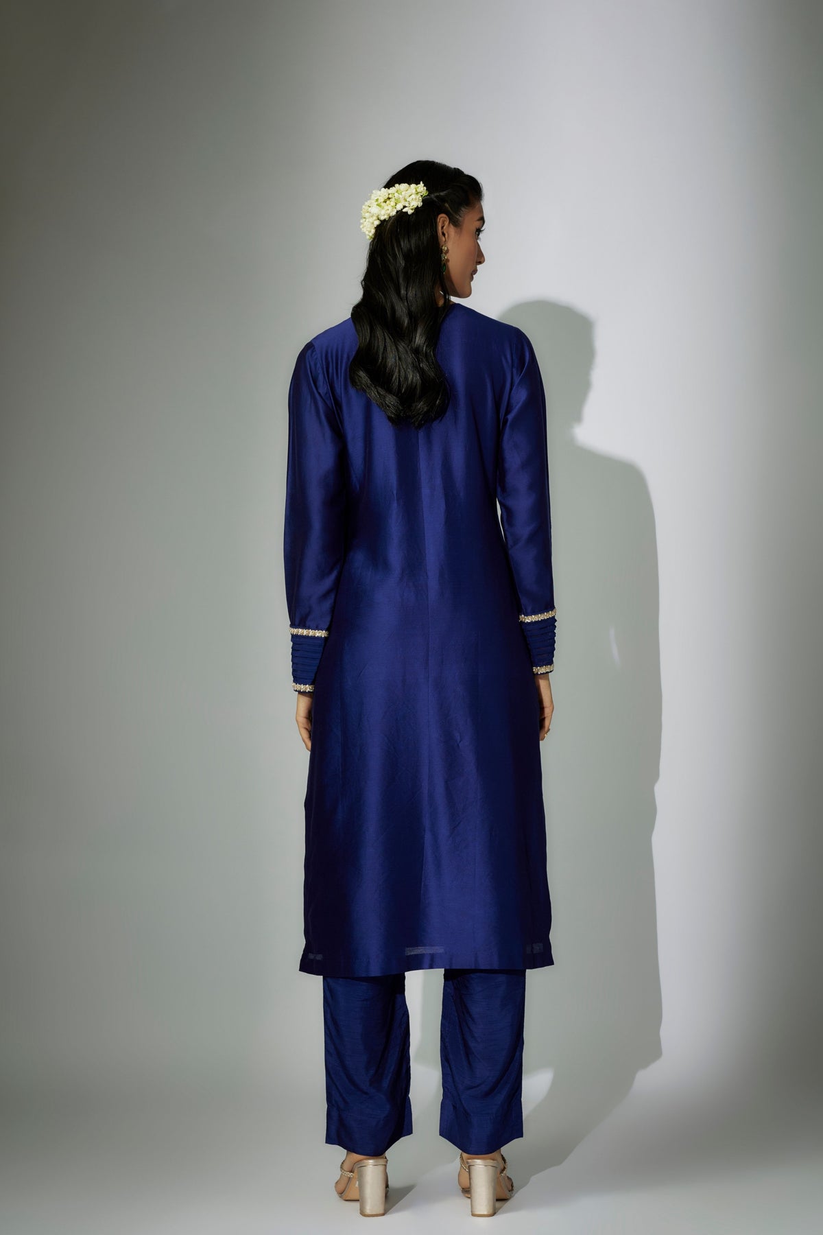 Royal Blue Embroidered Kurta Set