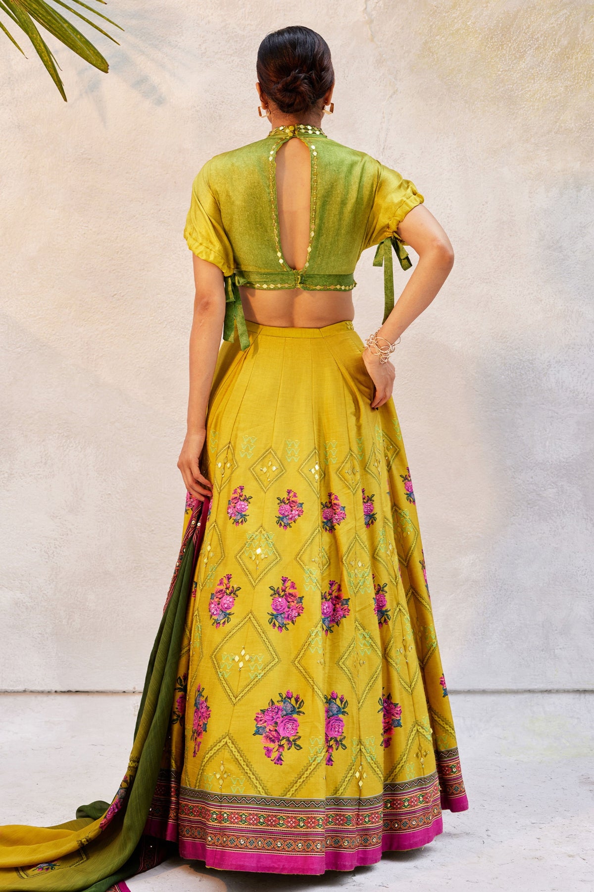 Ochre Yellow Lehenga Set