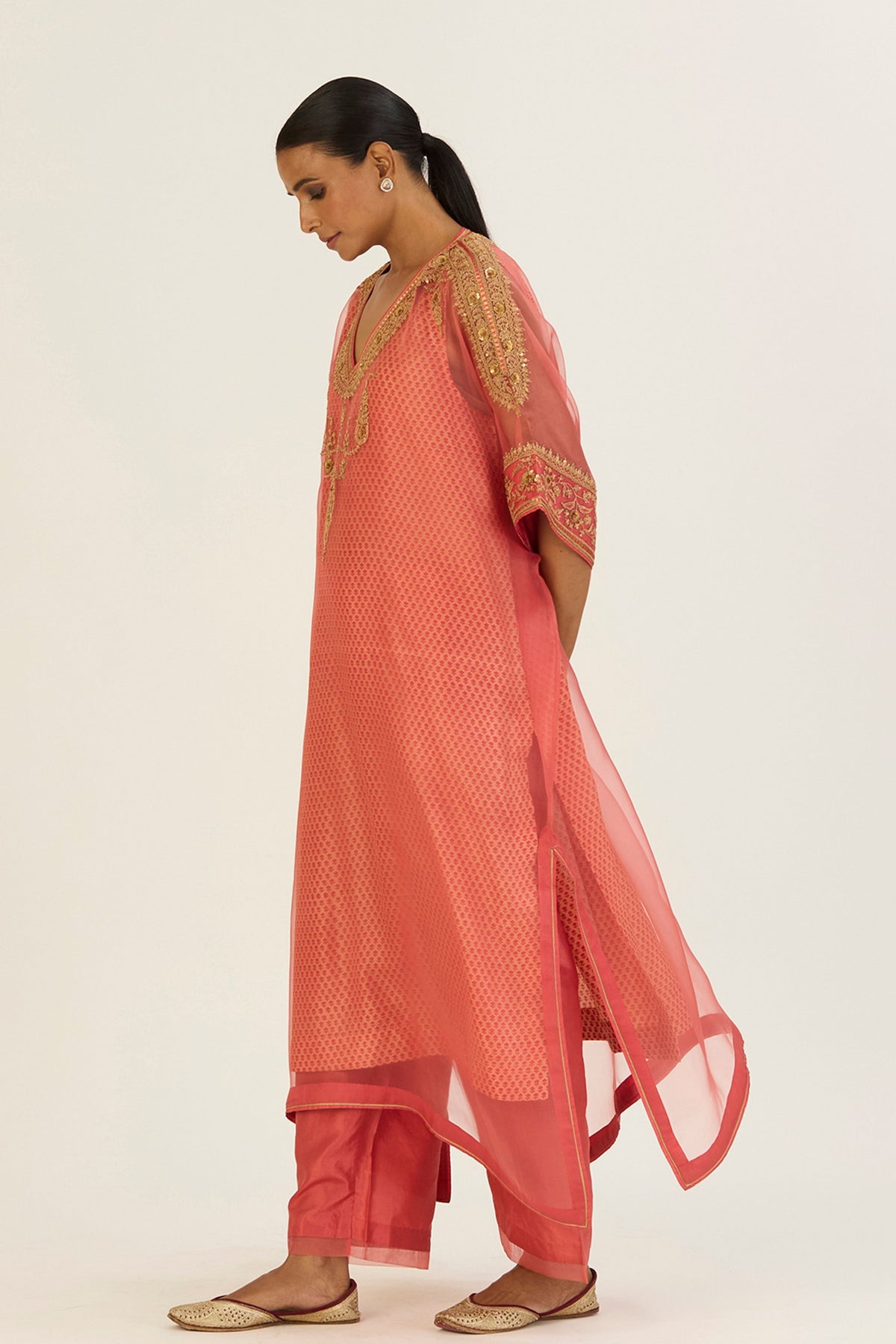 Ayra Peach Kaftan