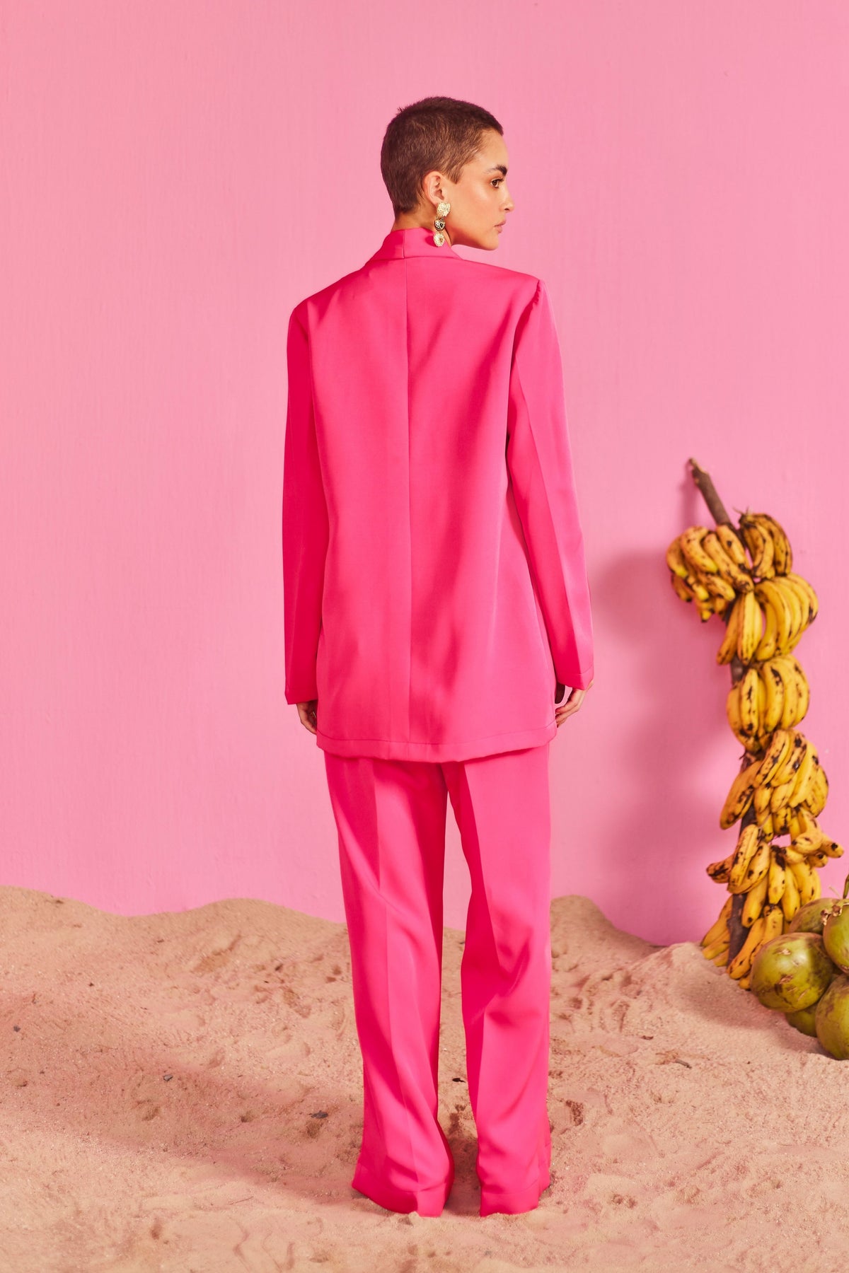 Pink Beach Glamour Pant Suit