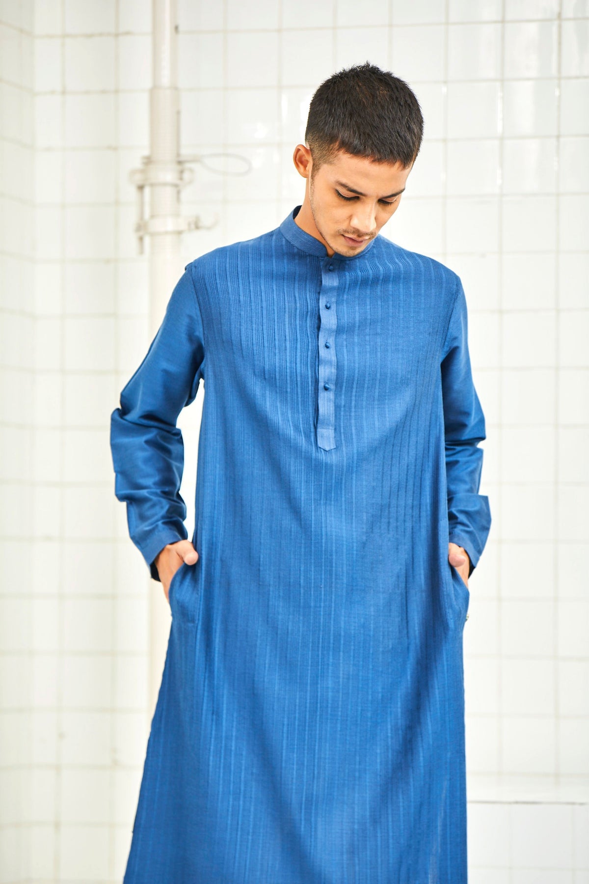 Rann Pleat Pintuck Kurta Set