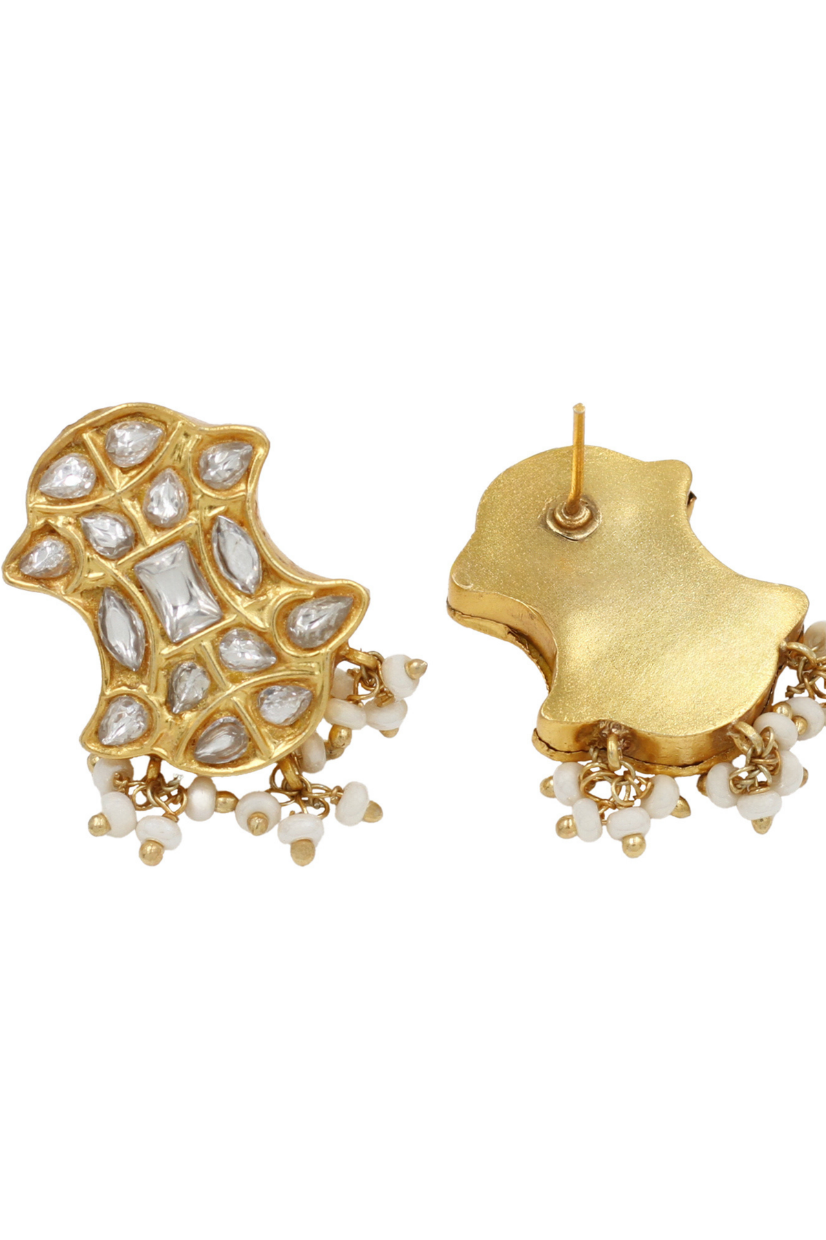 Royal Charm Kundan Studded Earrings.