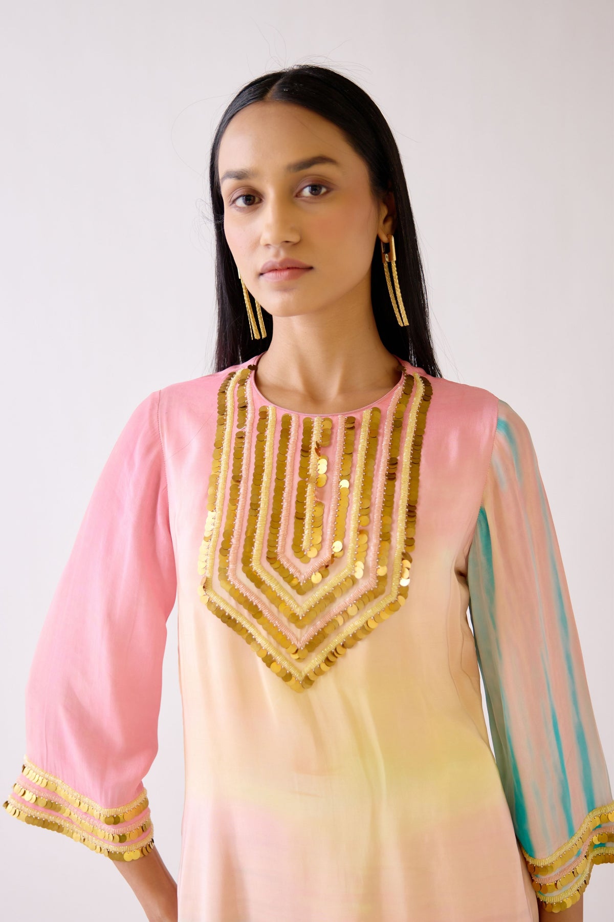 The Golden Wave Sharara Set