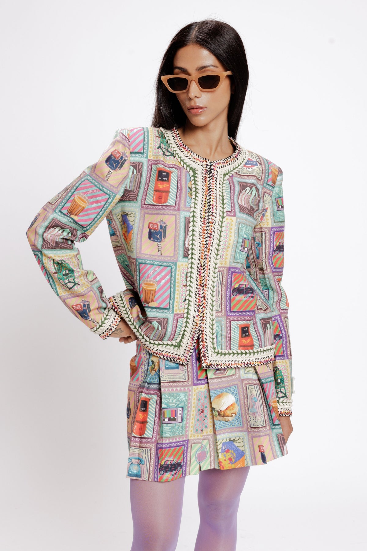 Kaali Peeli Tweed Jacket