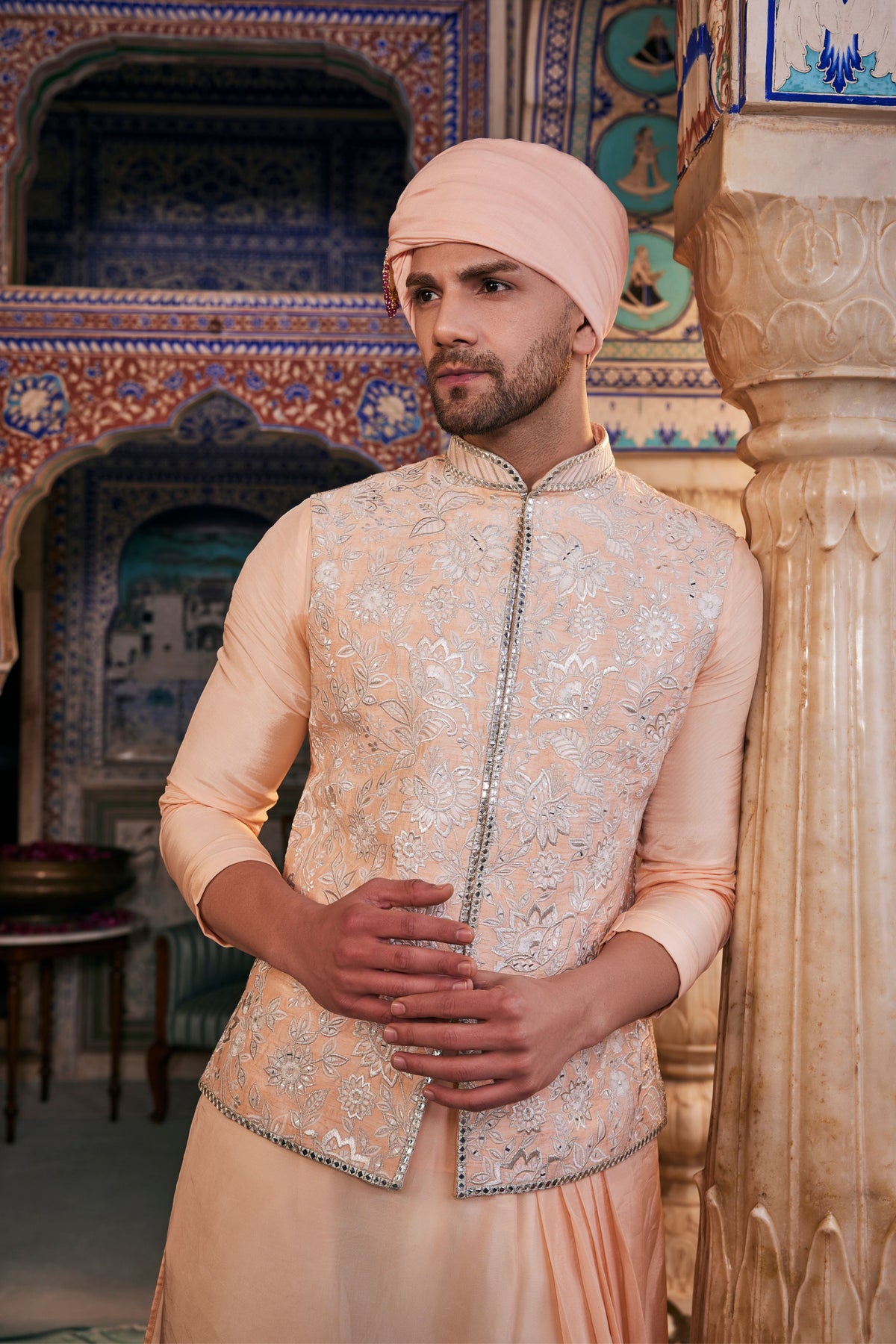 Peach Avyaan Kurta Set