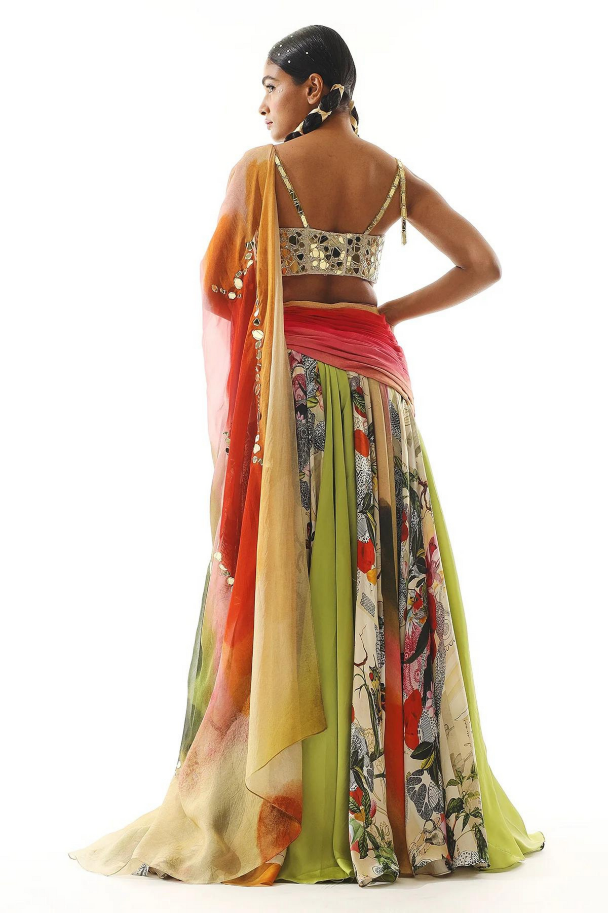 Usha Multi Layred Lehenga Set