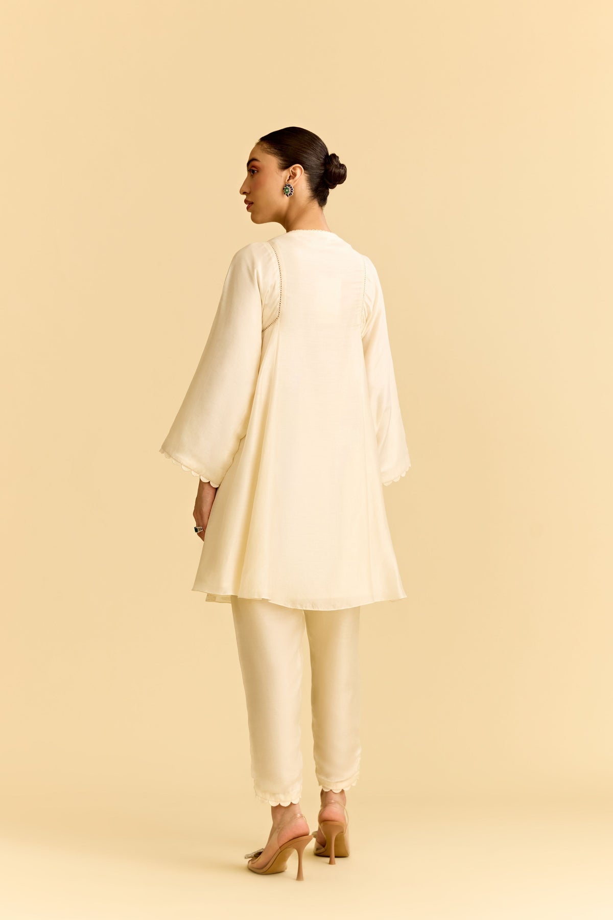 Ivory Silk Kurta Set