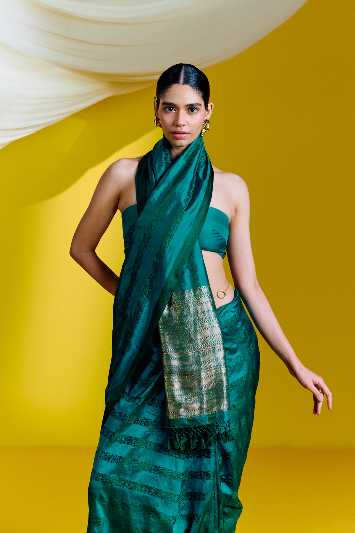 Green Silk Handwoven Saree