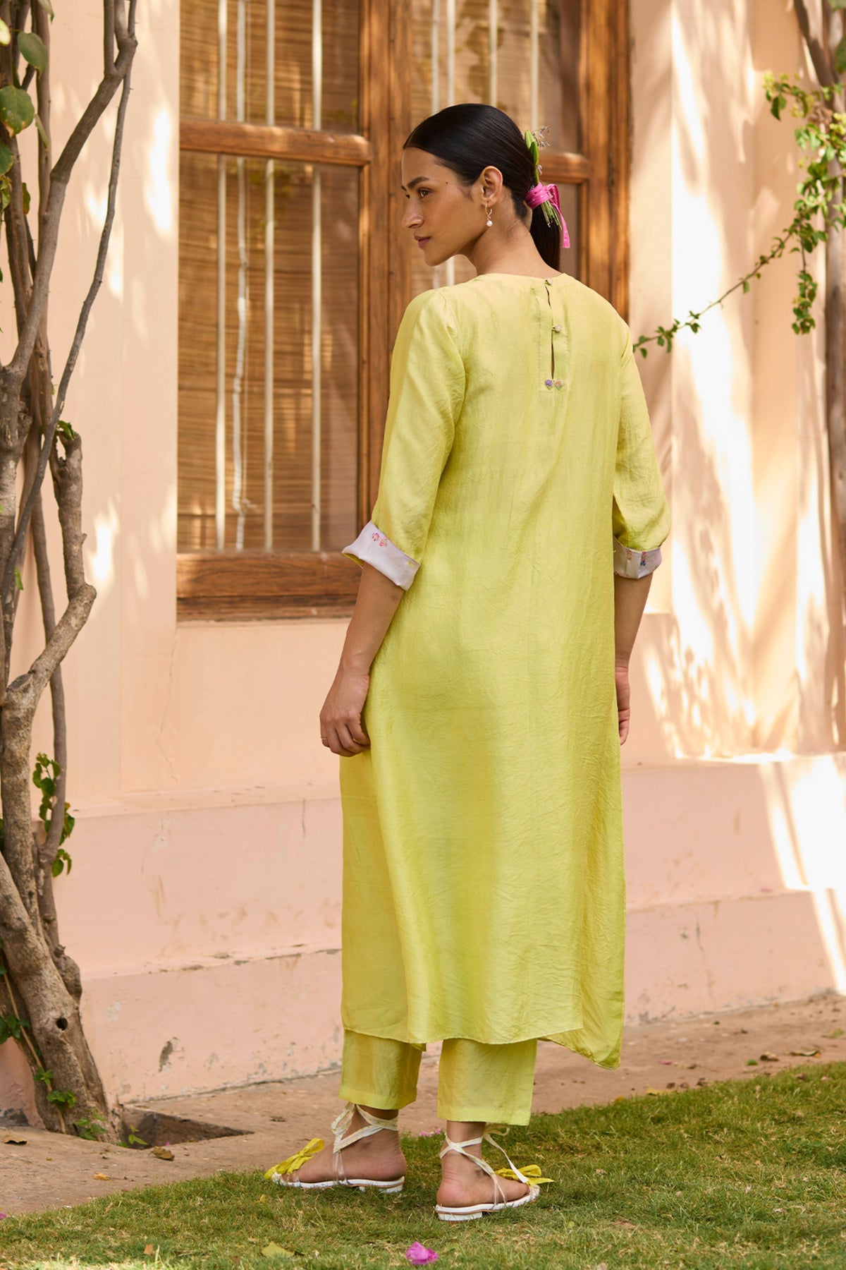 Radiant Lime Kurta Set