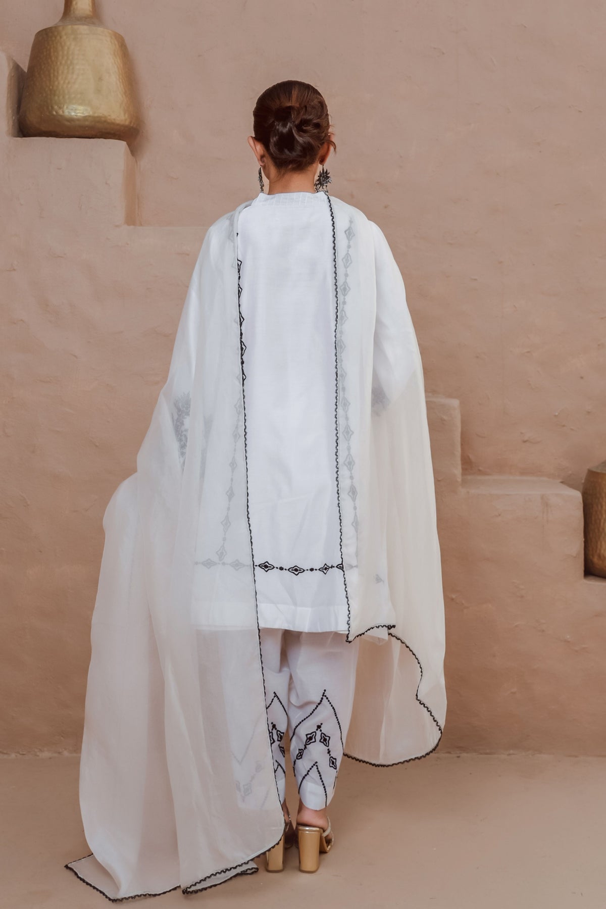 White Kurta Set