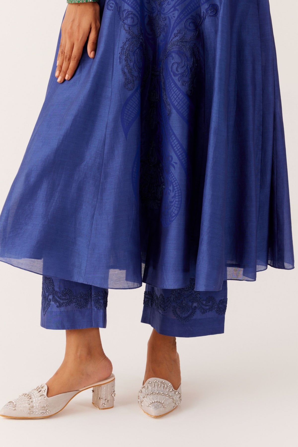 Blue Anarkali Set