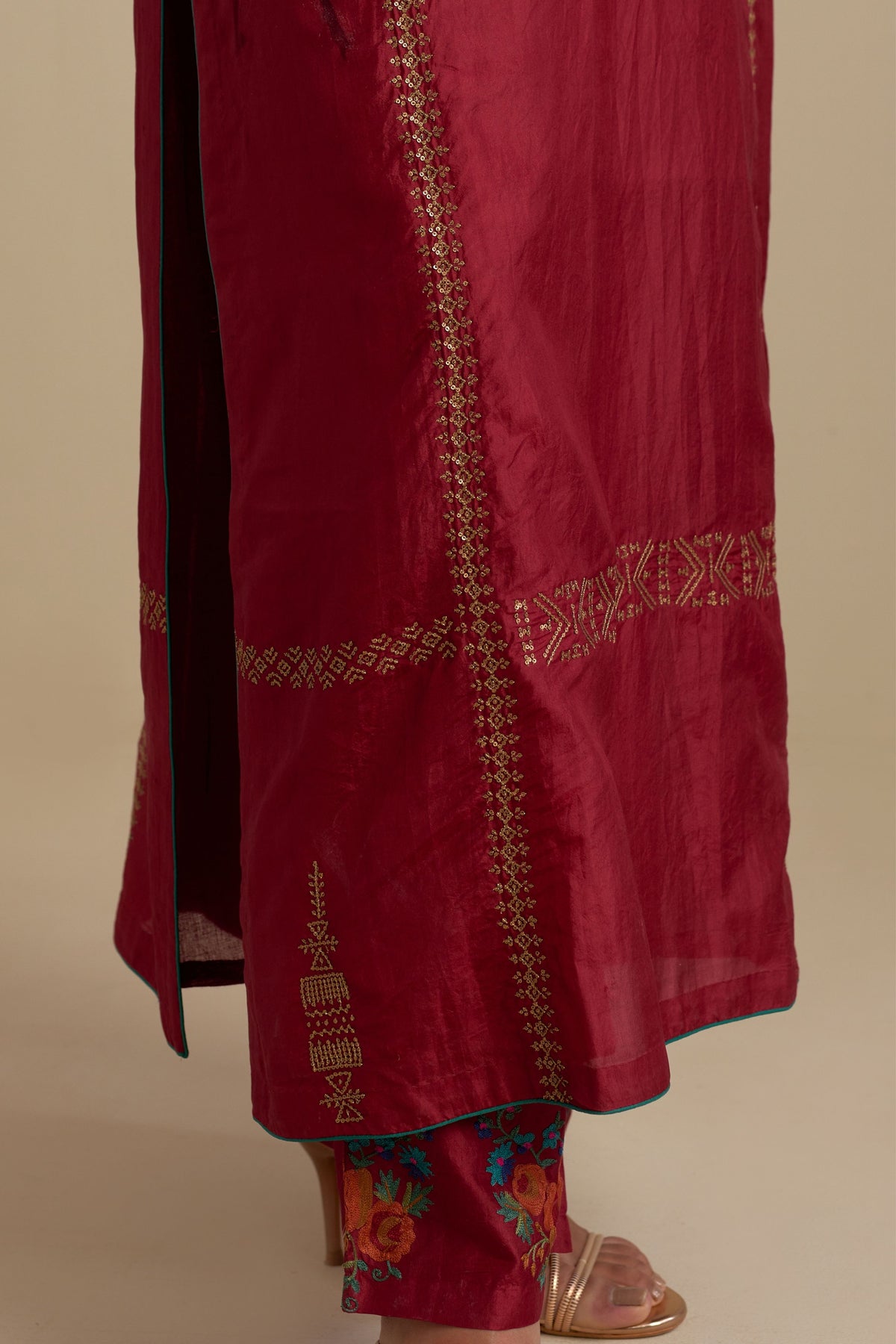 Barn Red Kurta Set