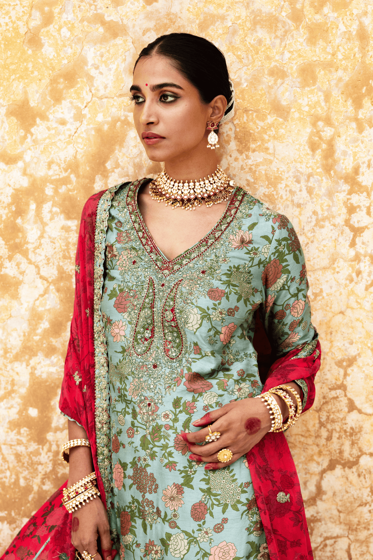 Mul Silk Regal Bridal Sharara