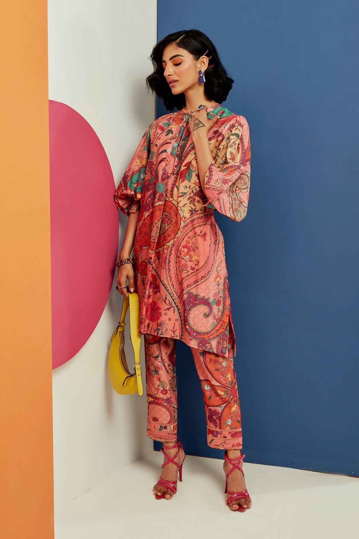 Multicolour Kurta Salwar Set