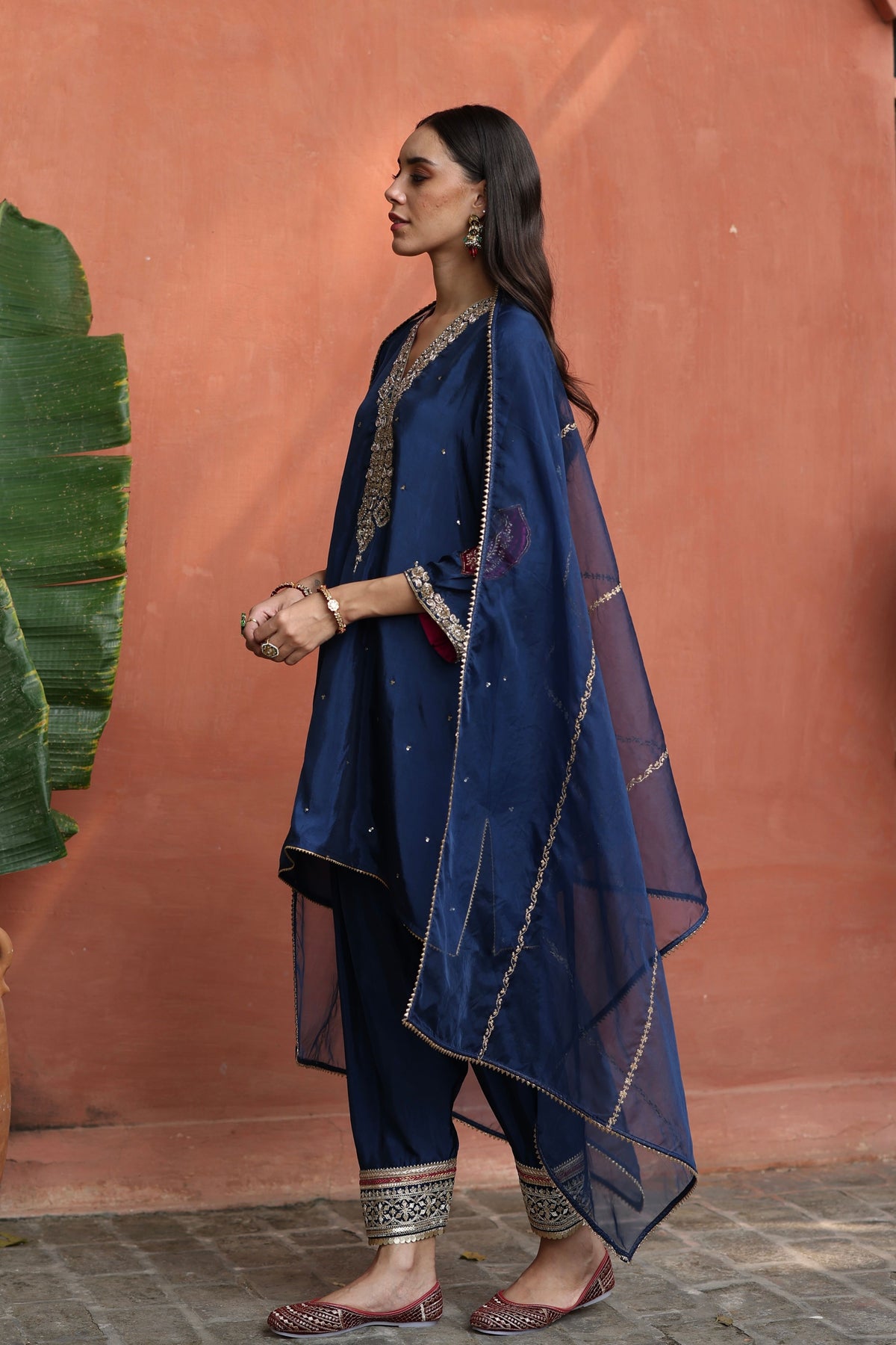 Blue Nazira Kurta Set