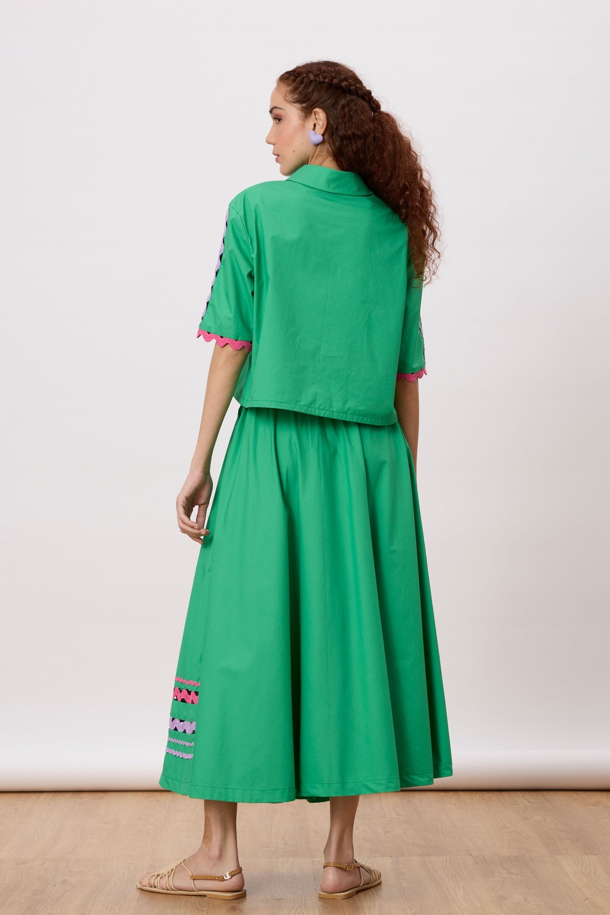 Hazel Island Green Skirt