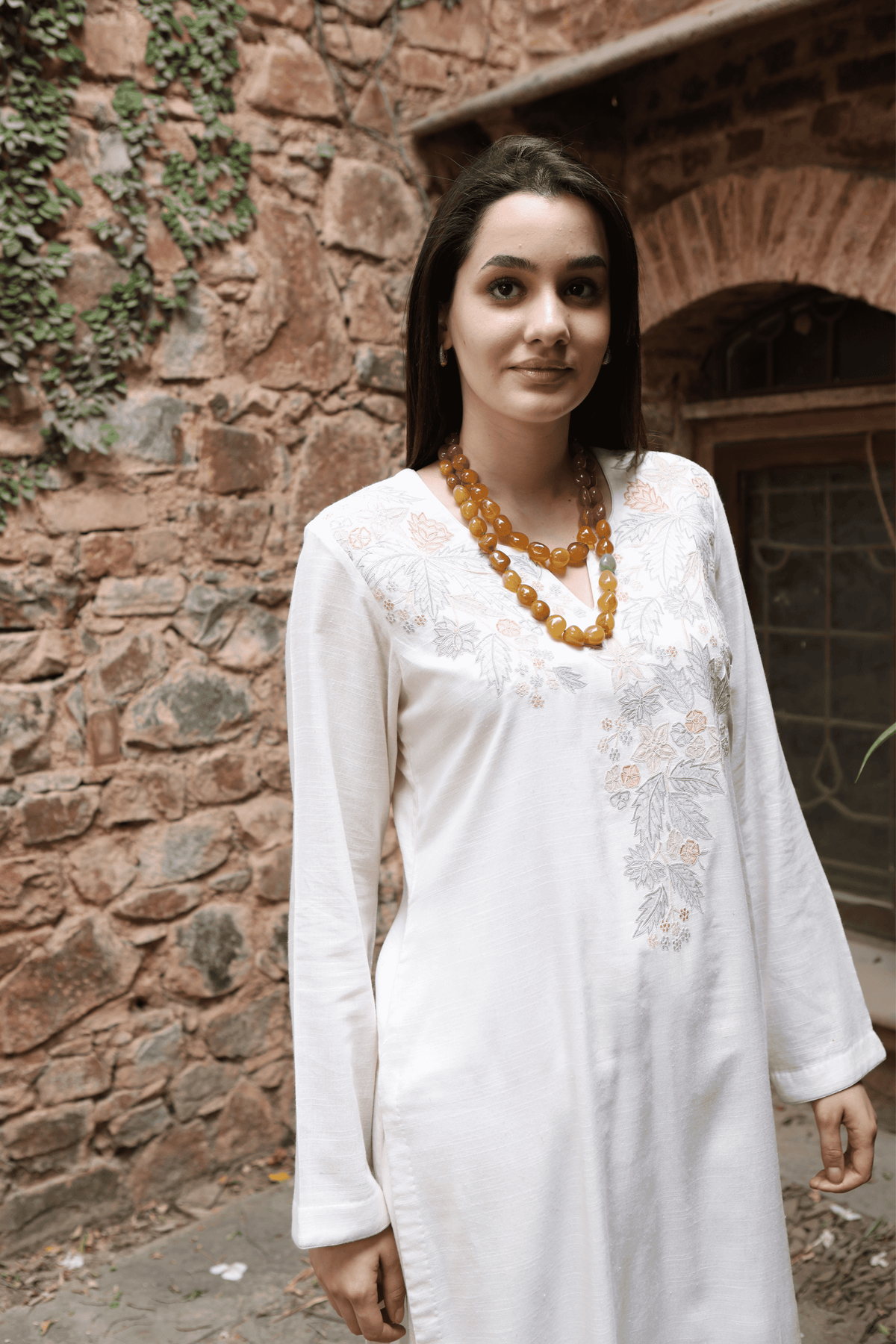 Embroidered Kurta And Pant