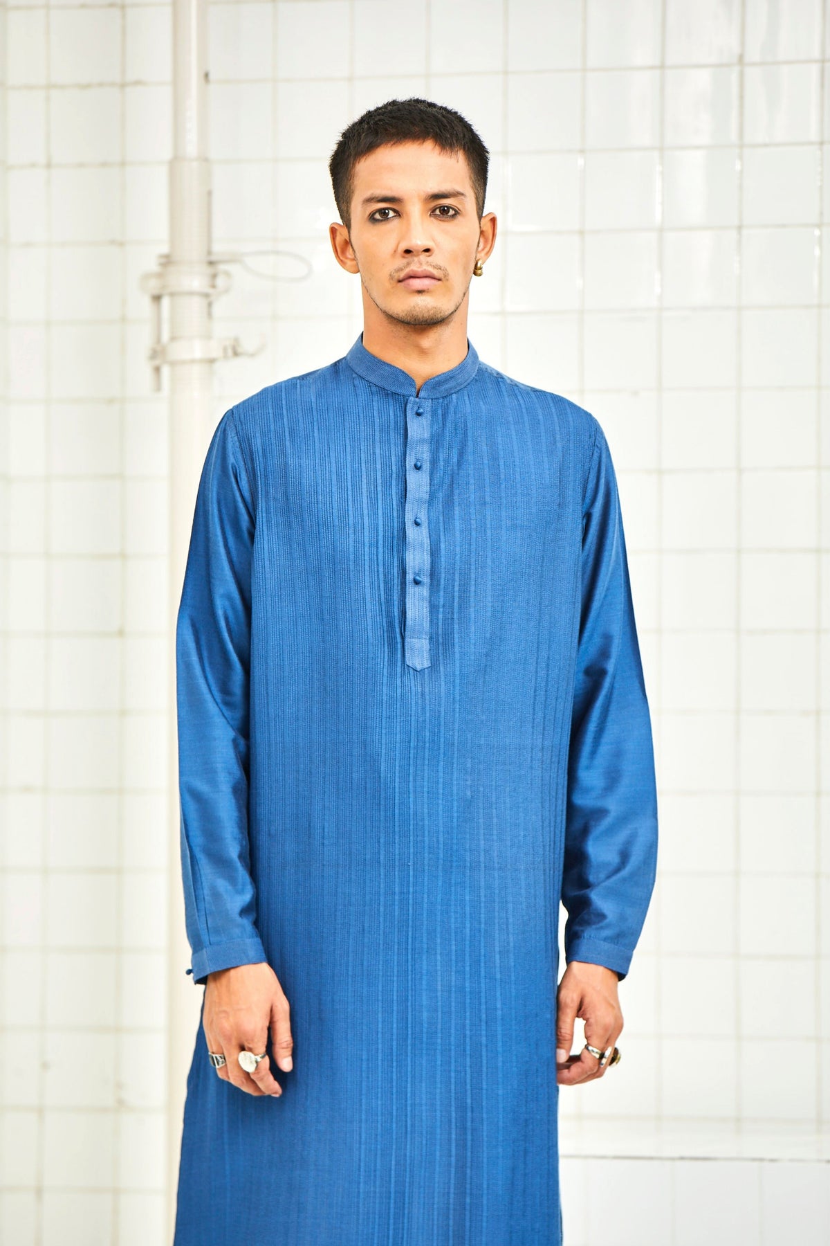 Rann Pleat Pintuck Kurta Set