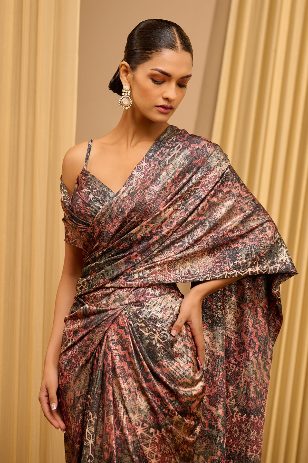 Printed Concept Saree Set