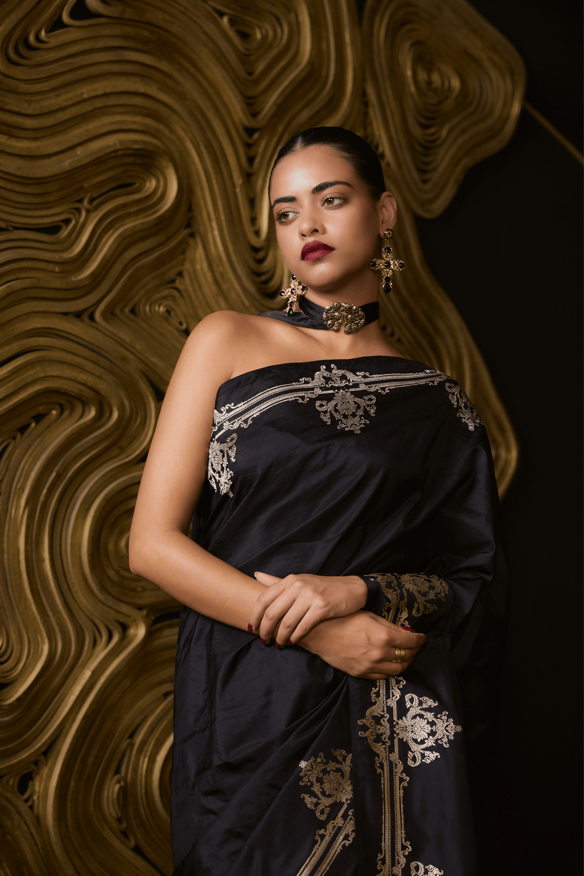 Goth Bride Saree