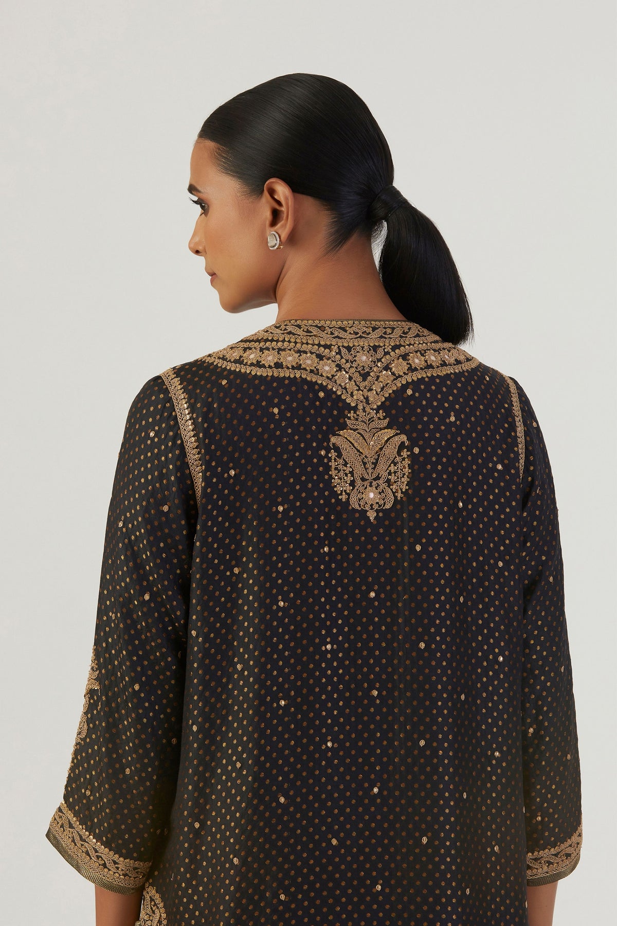 Ivrati Black Kurta and Sharara