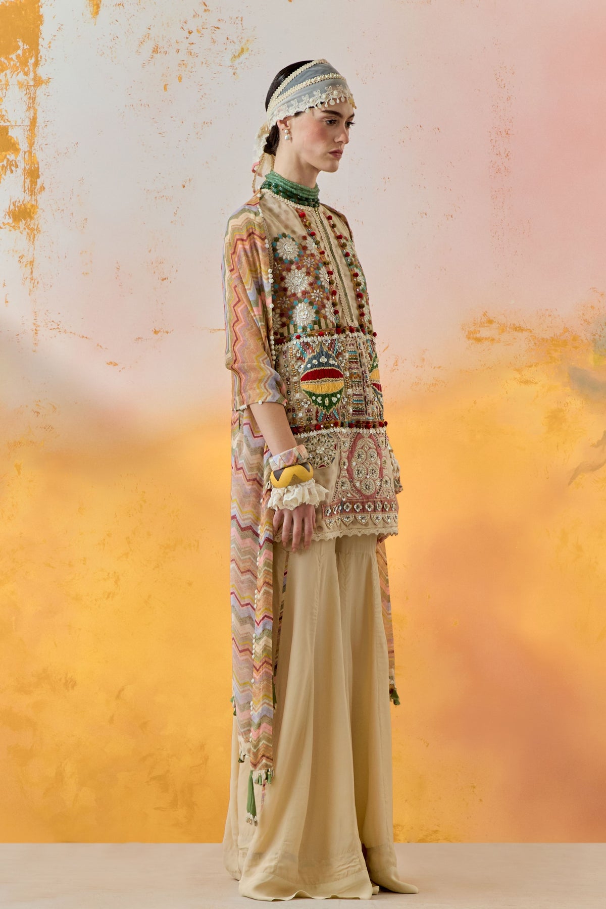 Mehru Embroidered Sharara Set