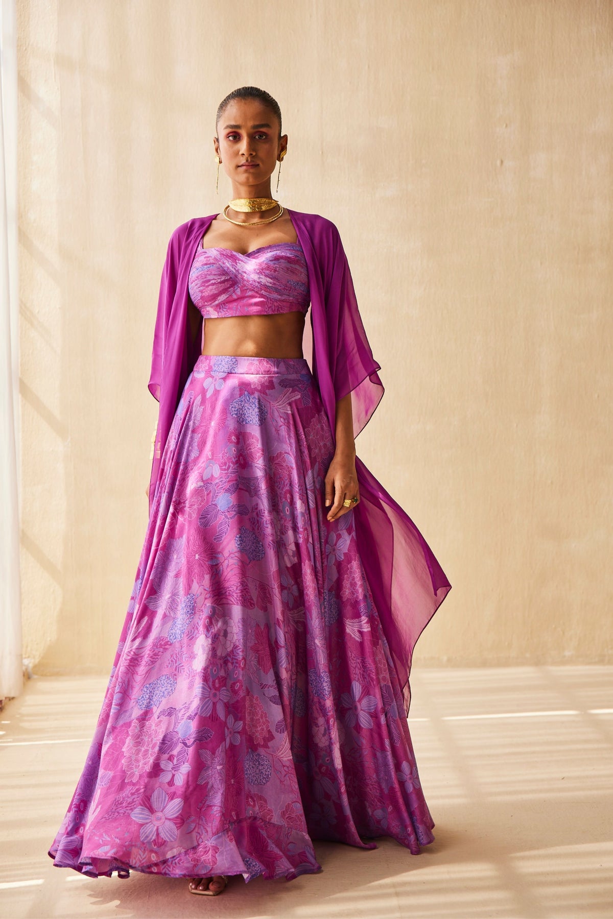 Deep Rhythm Lehenga