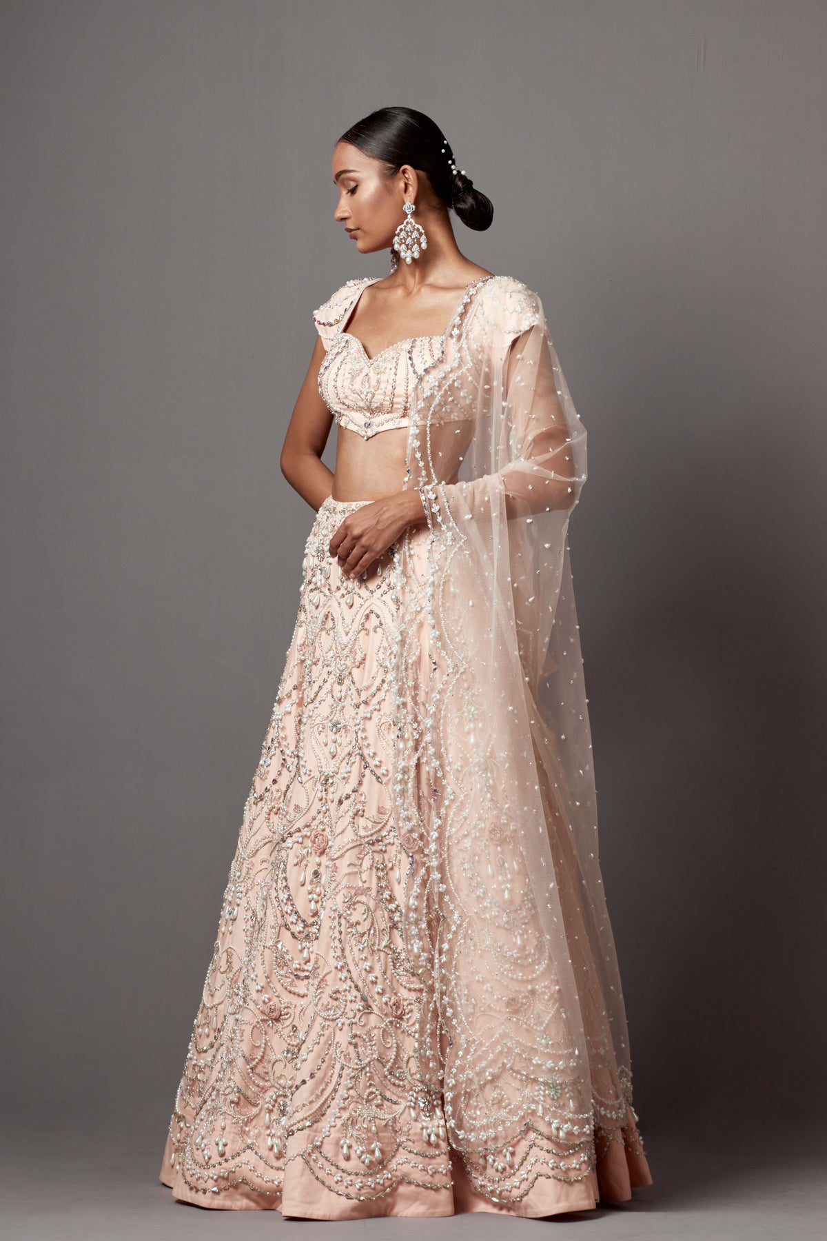 Victorian Pink Lehenga Set