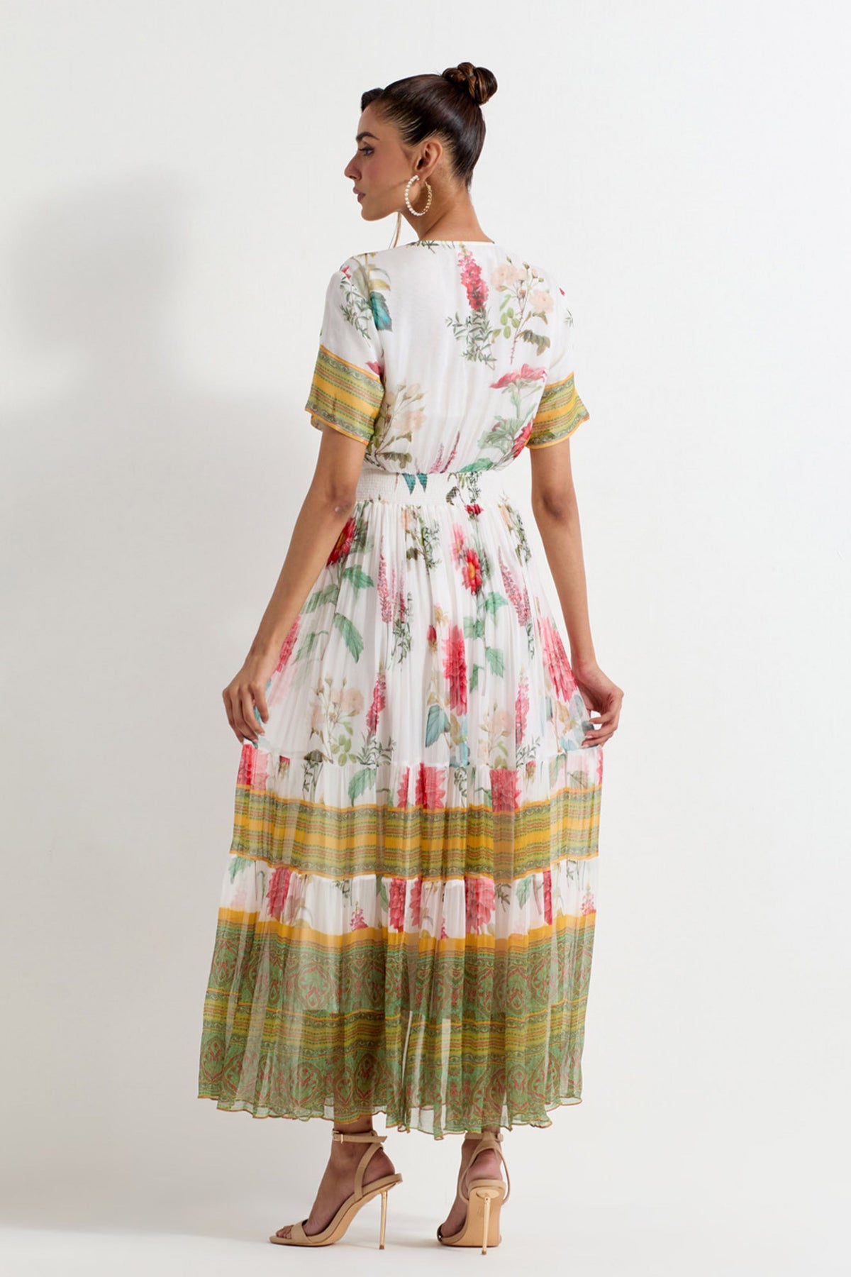 Daisy Printed Chiffon Dress