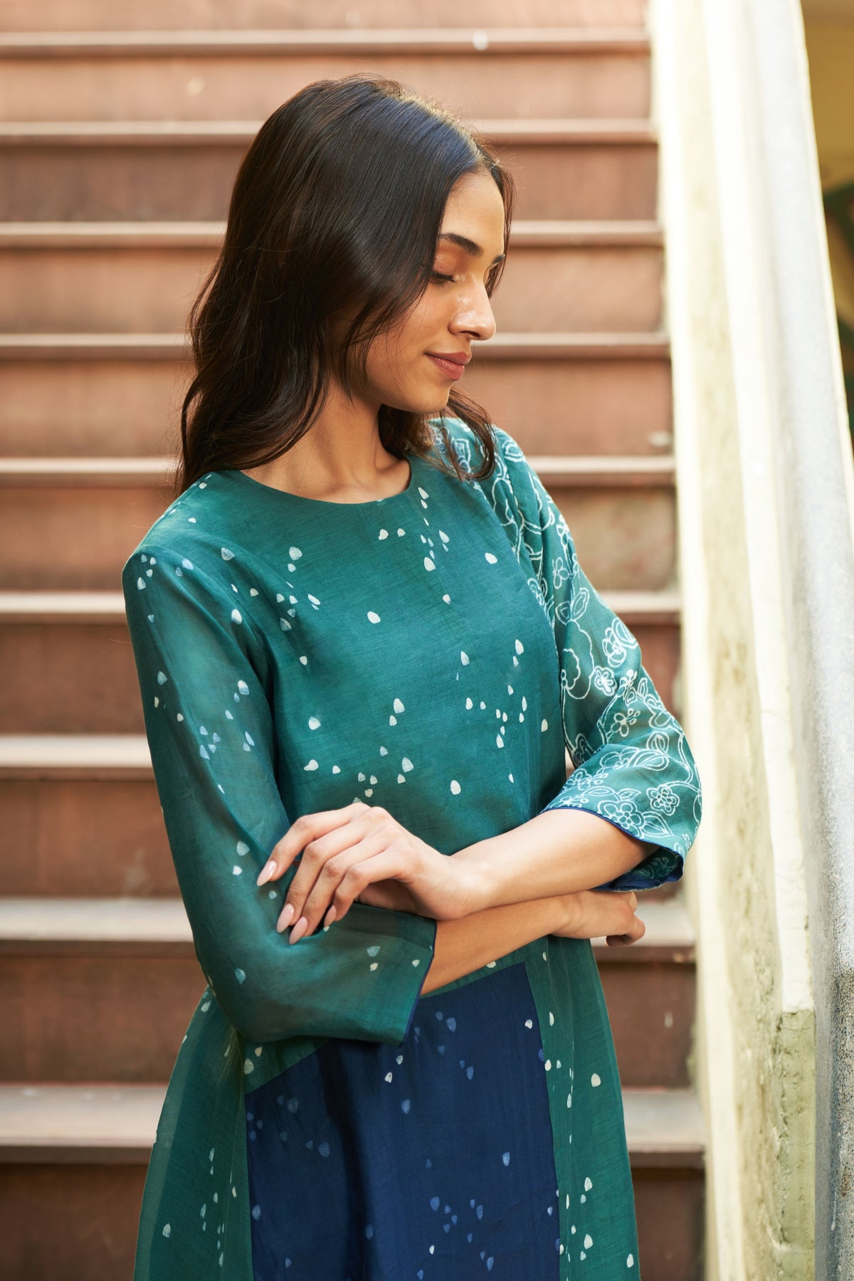 Emerald Printed Dress