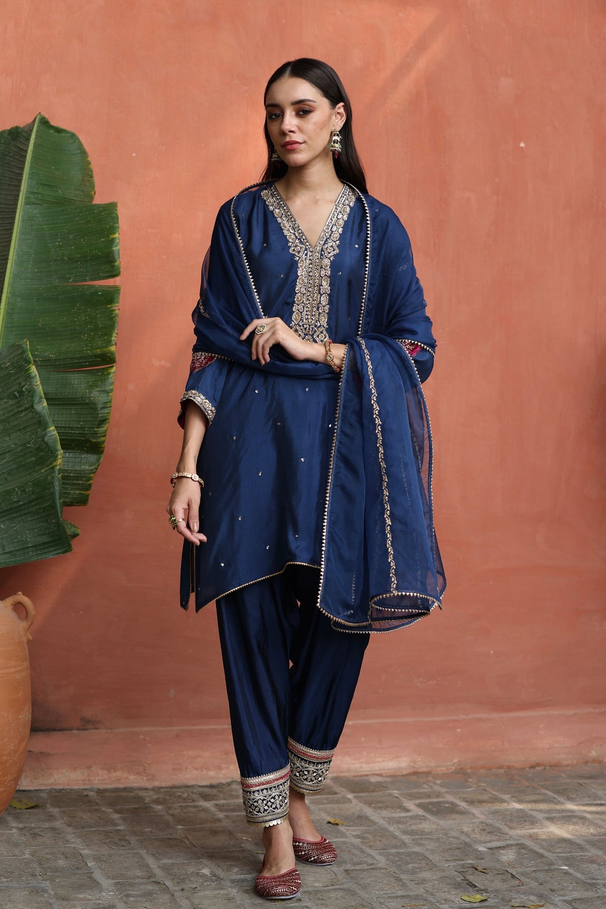 Blue Nazira Kurta Set