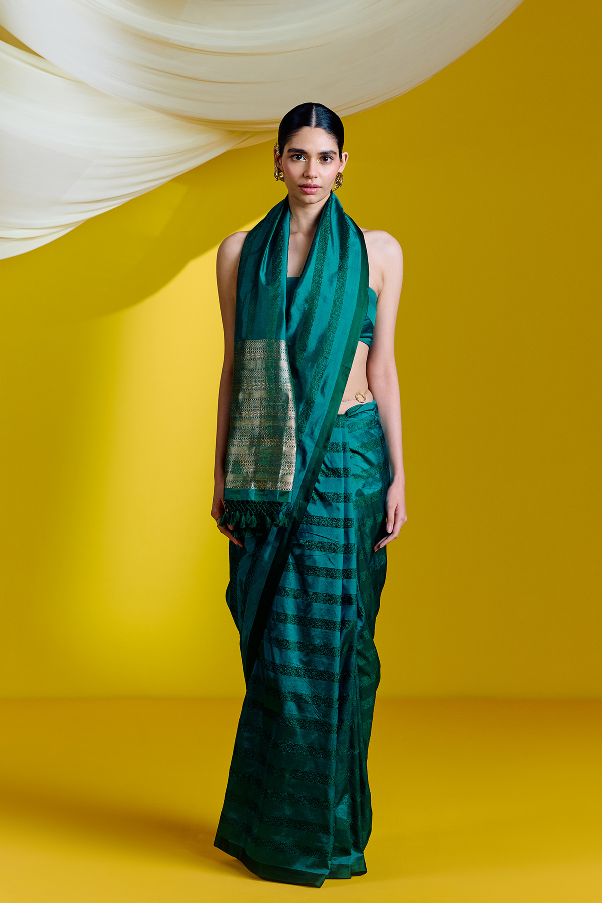 Green Silk Handwoven Saree