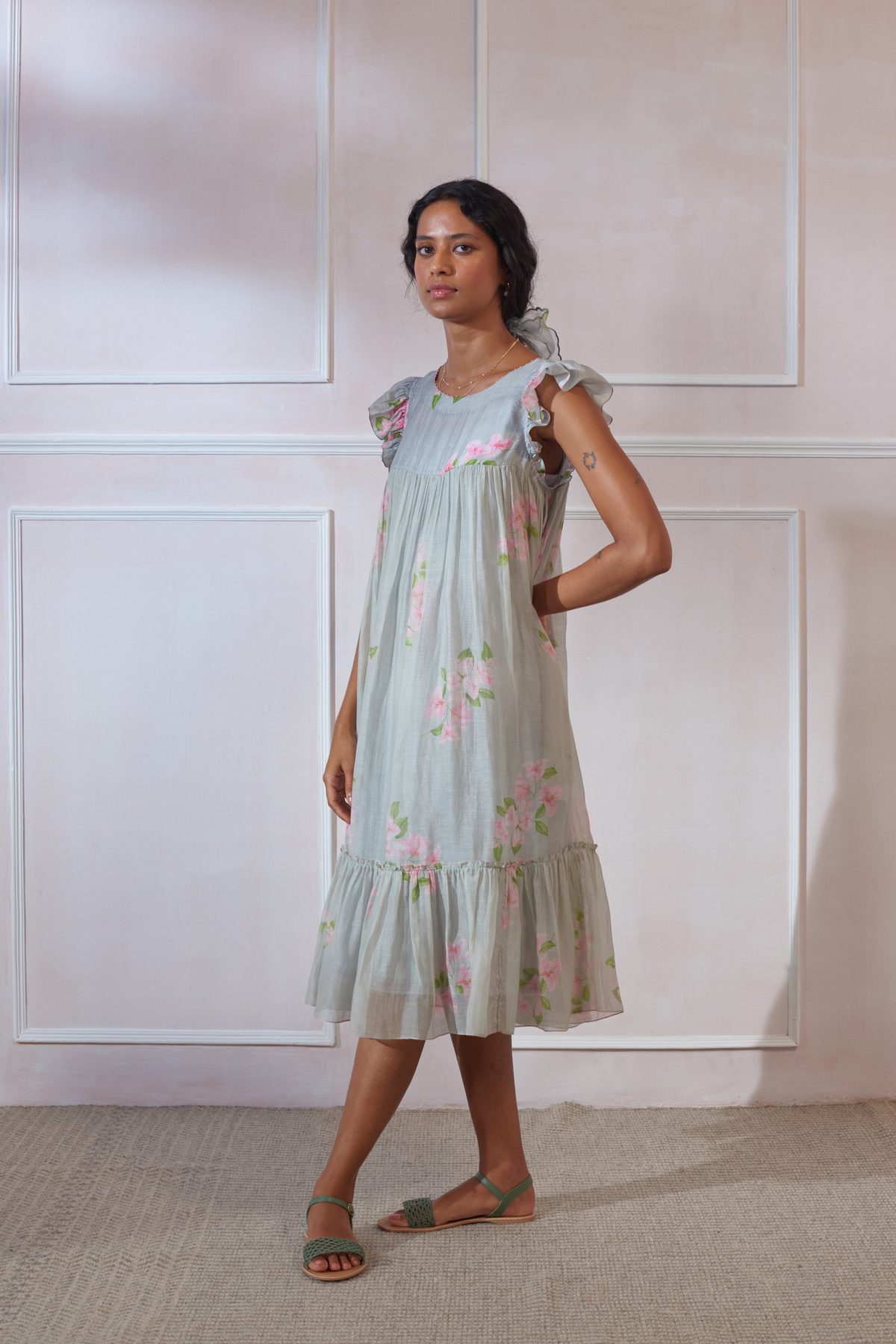 Ice Cube Bougainvillea Dress