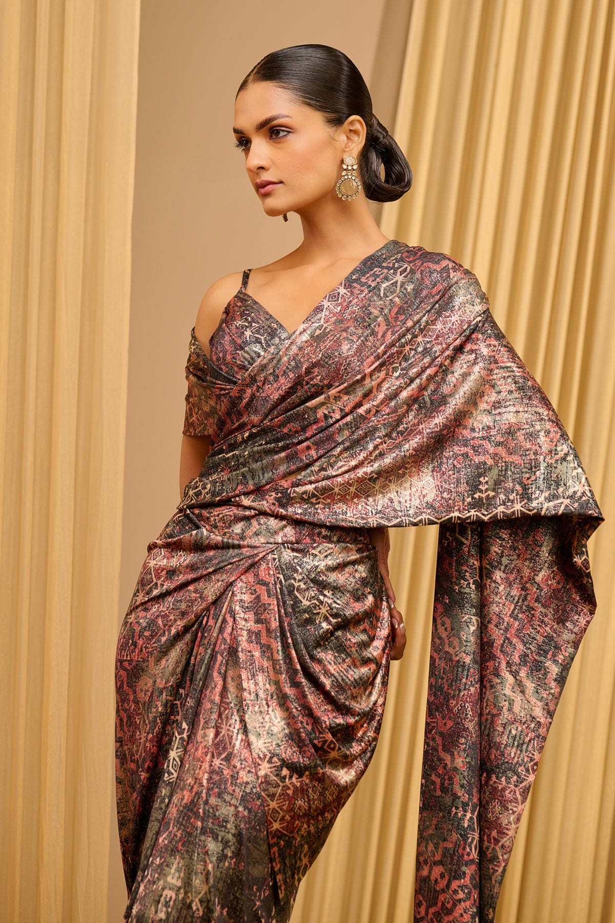 Printed Concept Saree Set