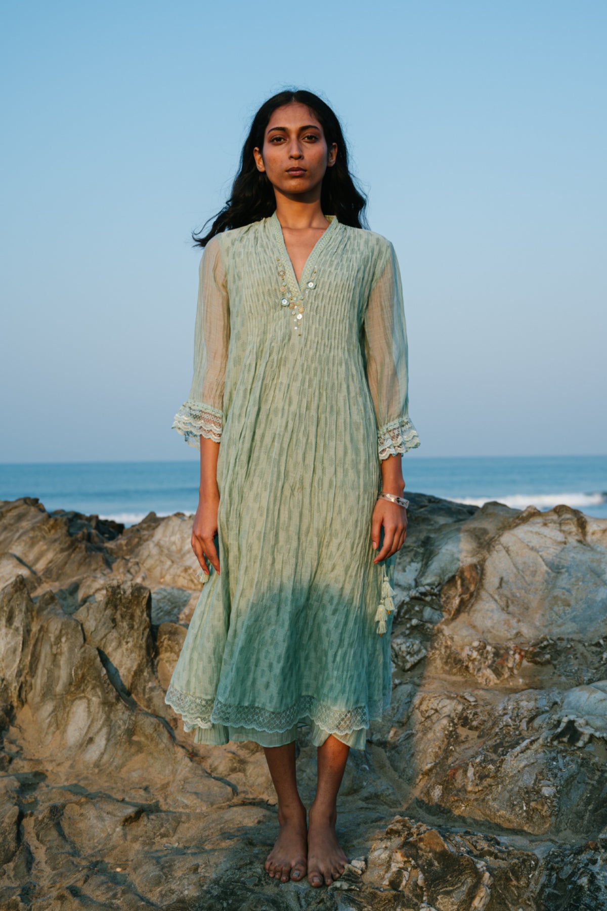 Green Lily Tunic