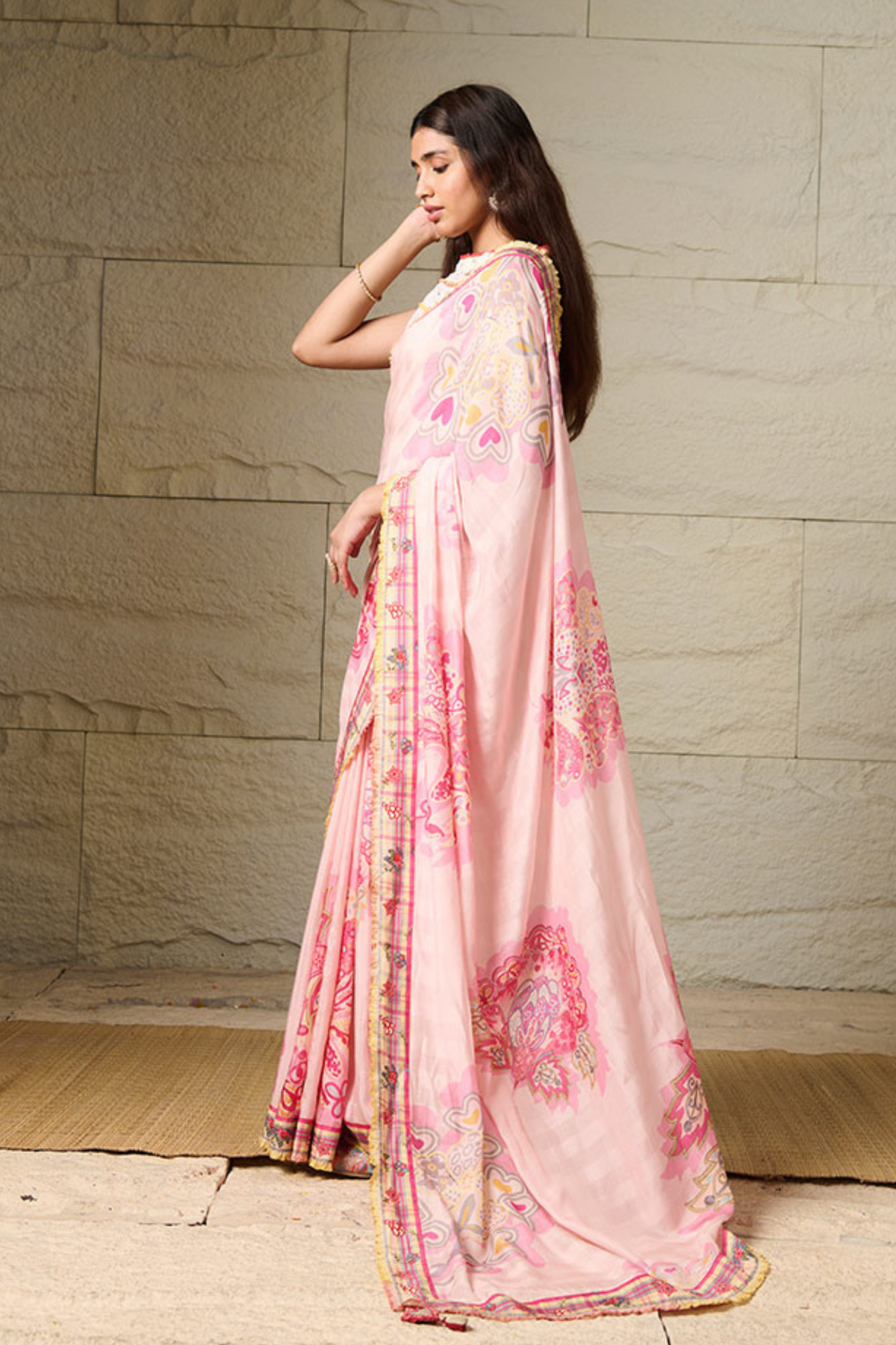 Ceri Pink Saree