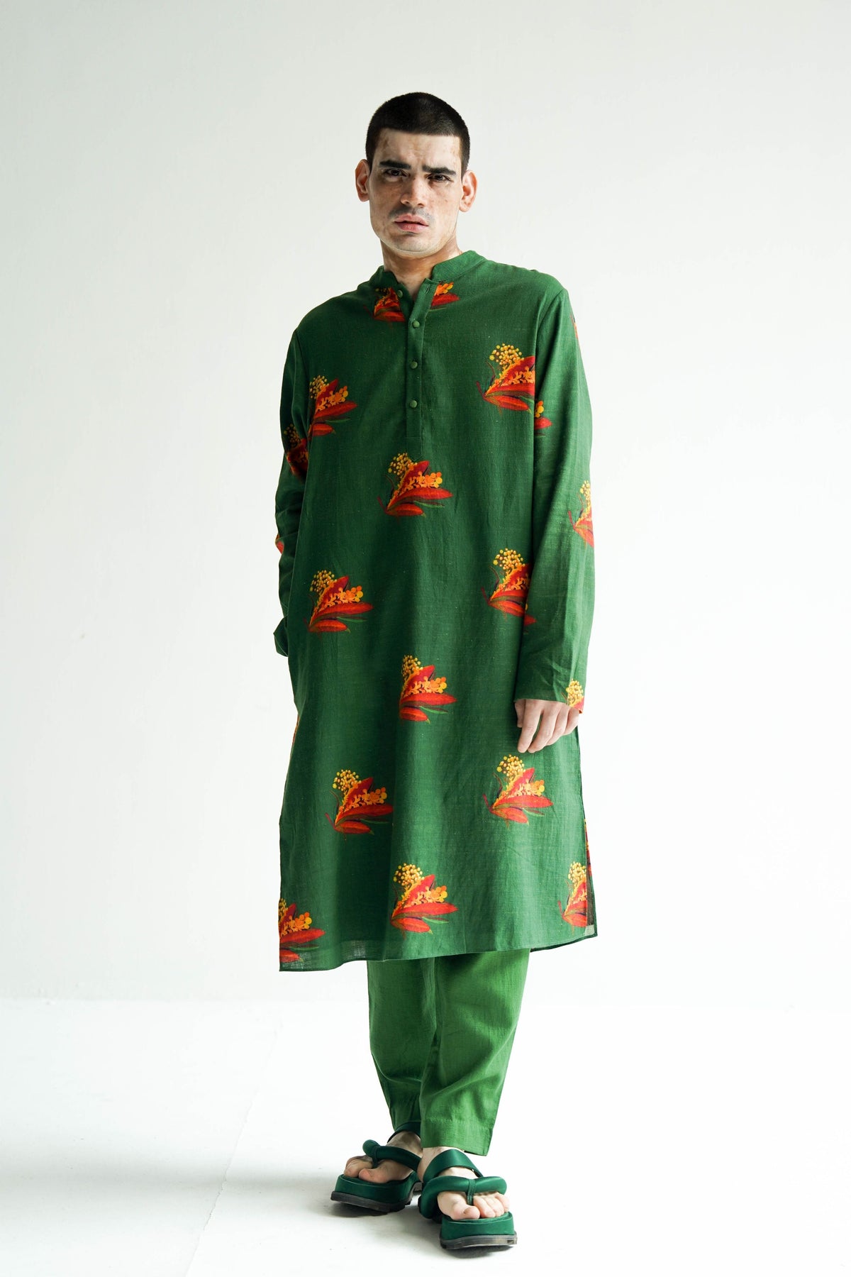 Green Firefly Kurta Set