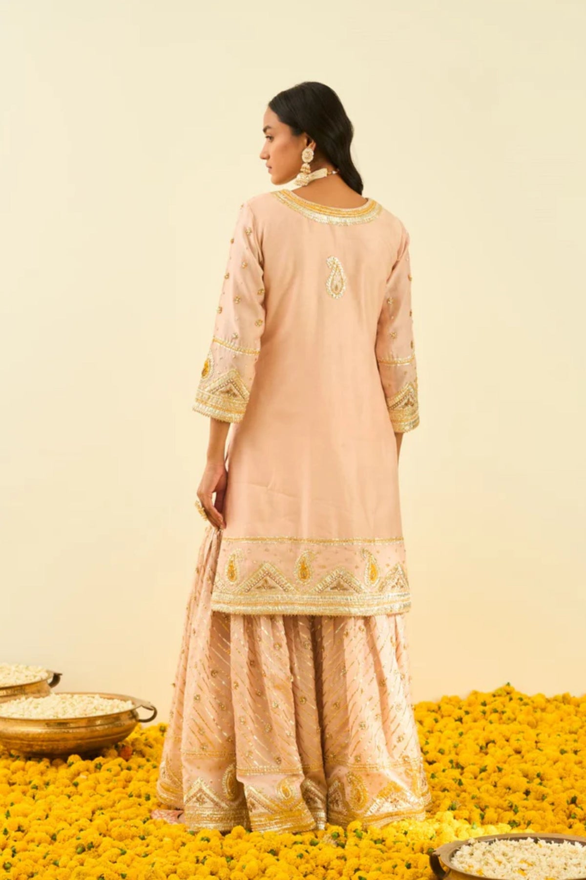 Shafna rosepink kurta set