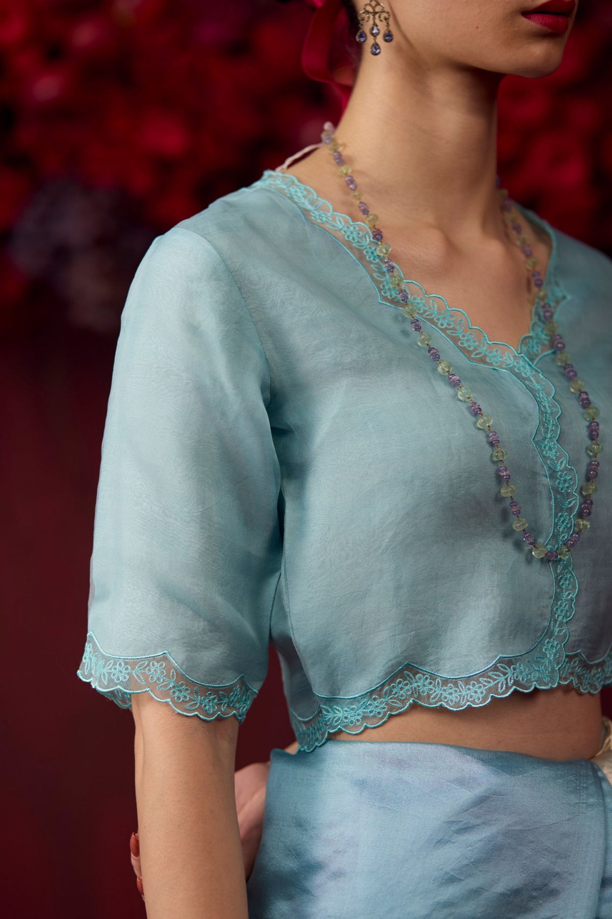 Celestial Ice Blue Blouse