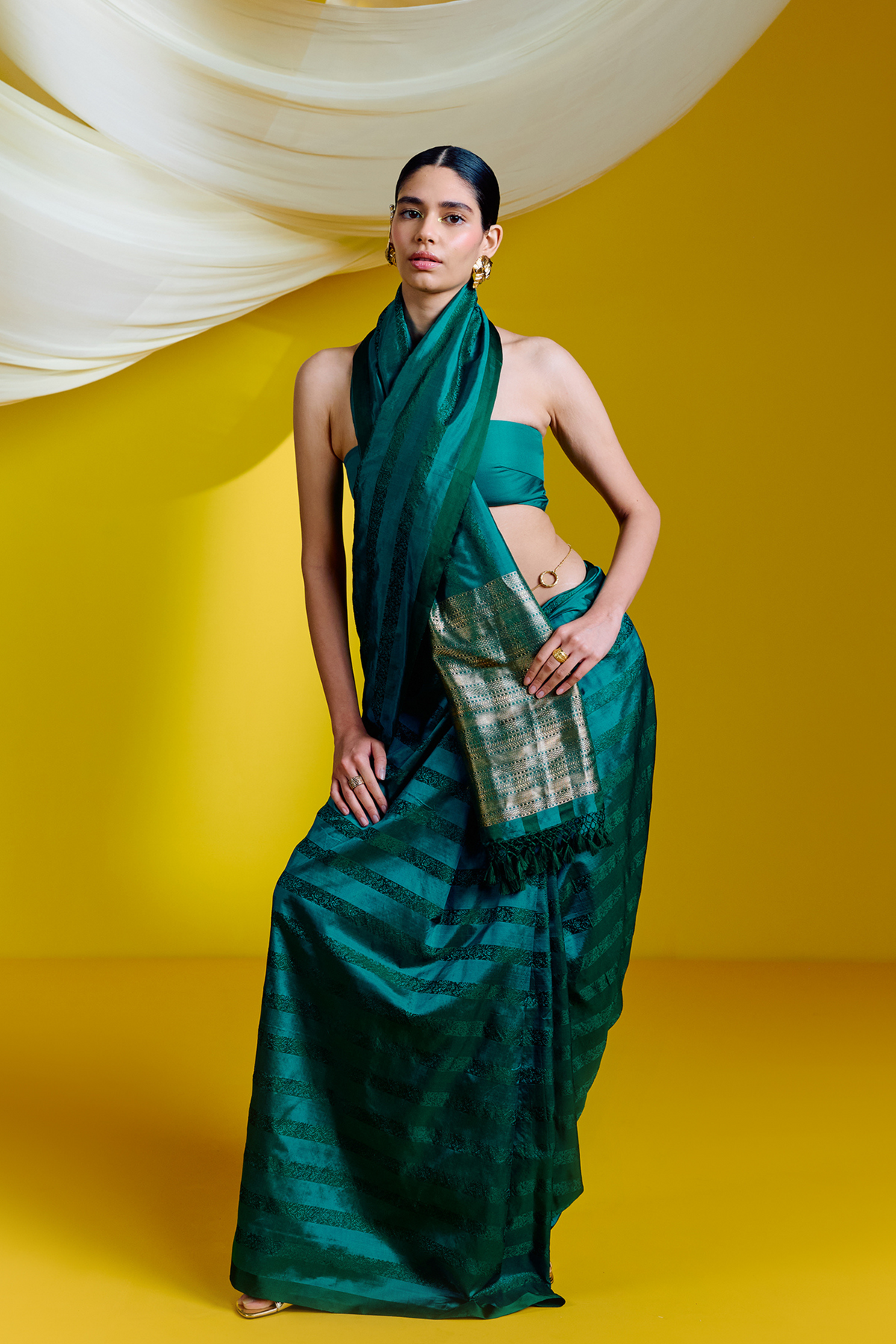 Green Silk Handwoven Saree