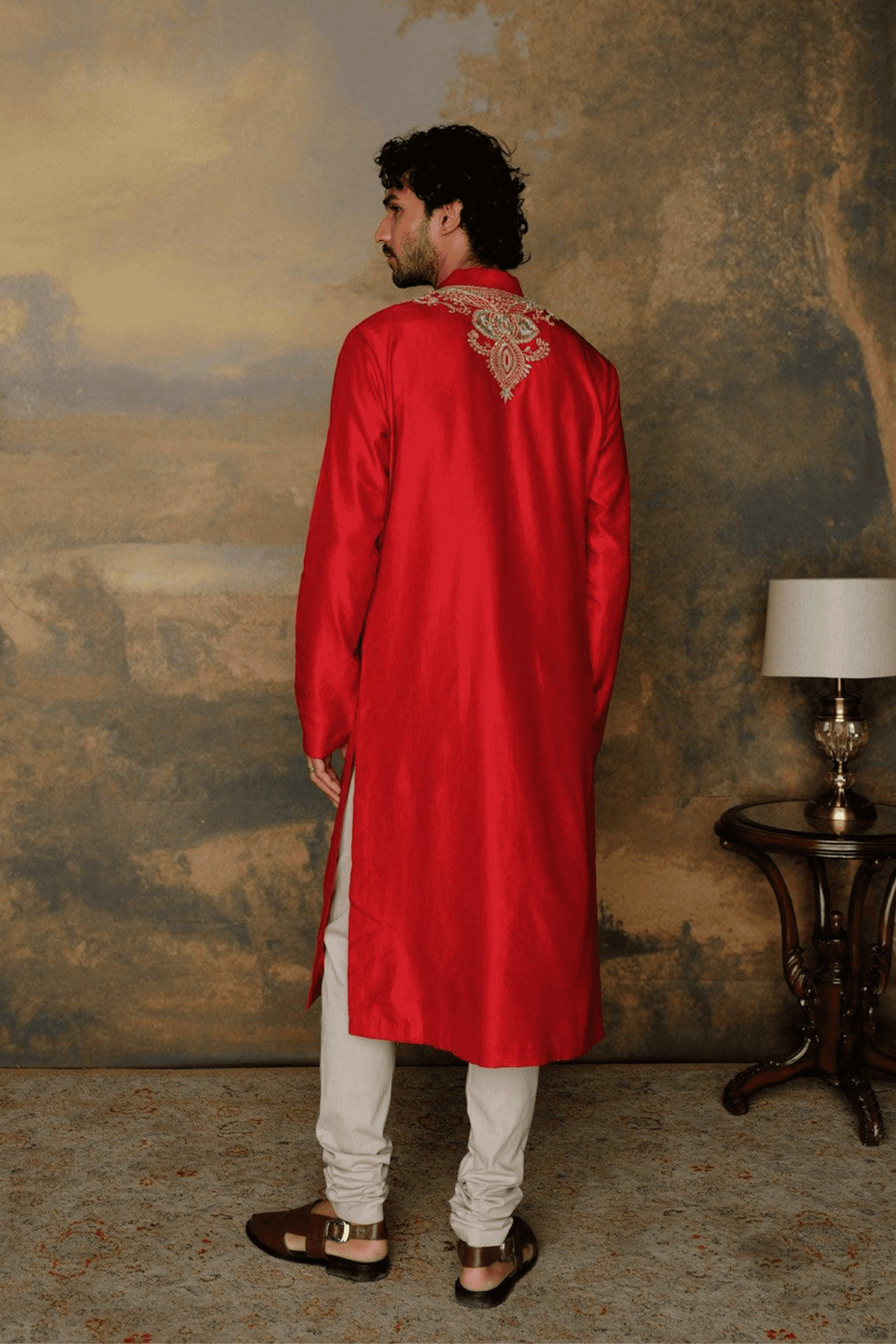 Red Kurta Set