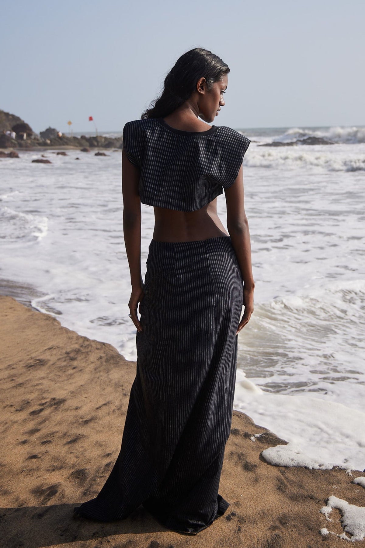 Striped Linen Top and Skirt