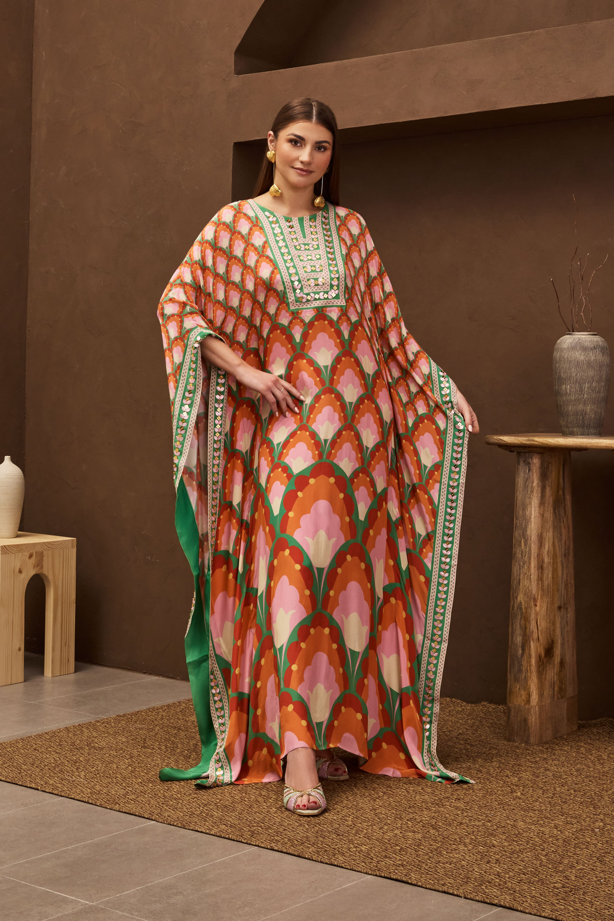 Saffron Safari  Kaftan